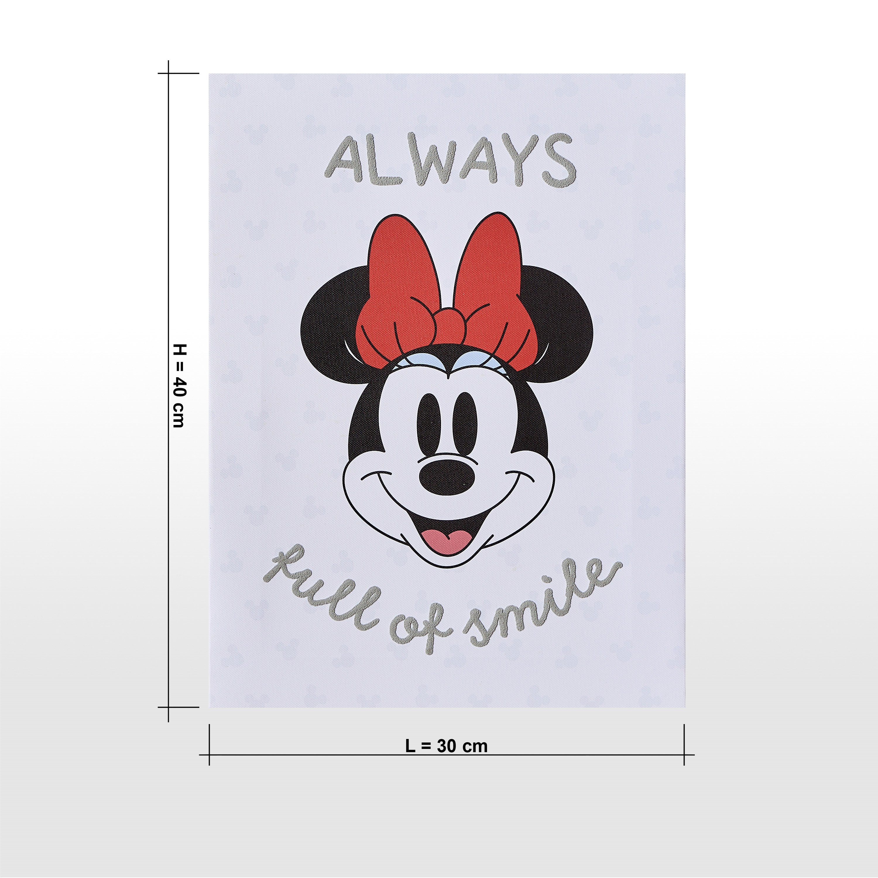 Minnie Happy Place Canvas Wall Art - 30x40 cm-babyandkids-decorandlighting-decor-wallart-image-4