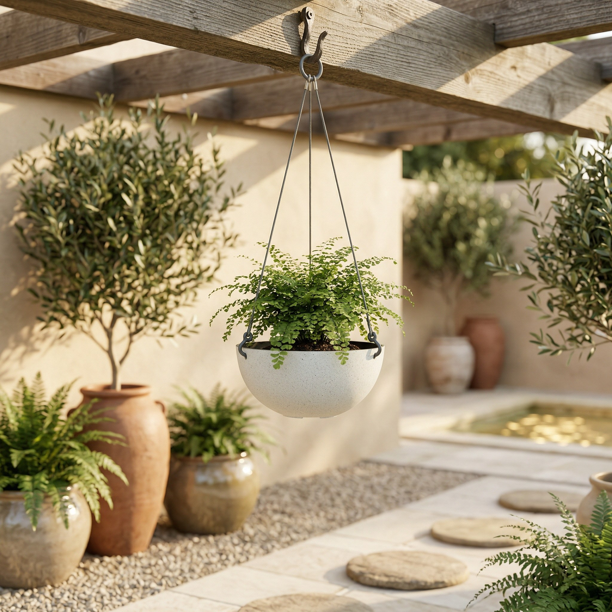 Oxalis Hanging Planter - 11 cm-household-gardenandoutdoor-potsandplanters-hangingplanters-image-4