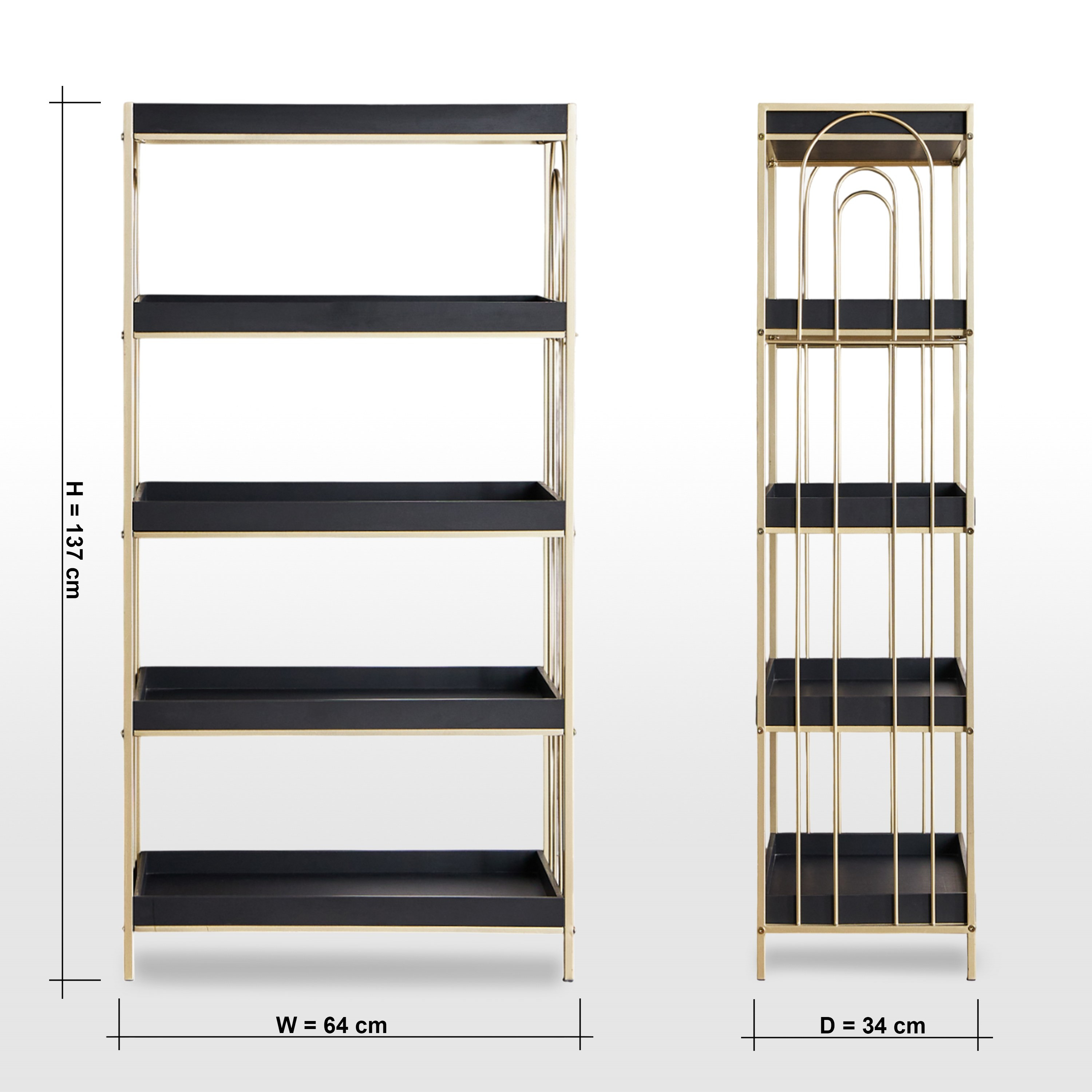 Maude 5-Tier Storage Rack - 34x63 cm-household-storage-storagesolutions-storageracks-image-6