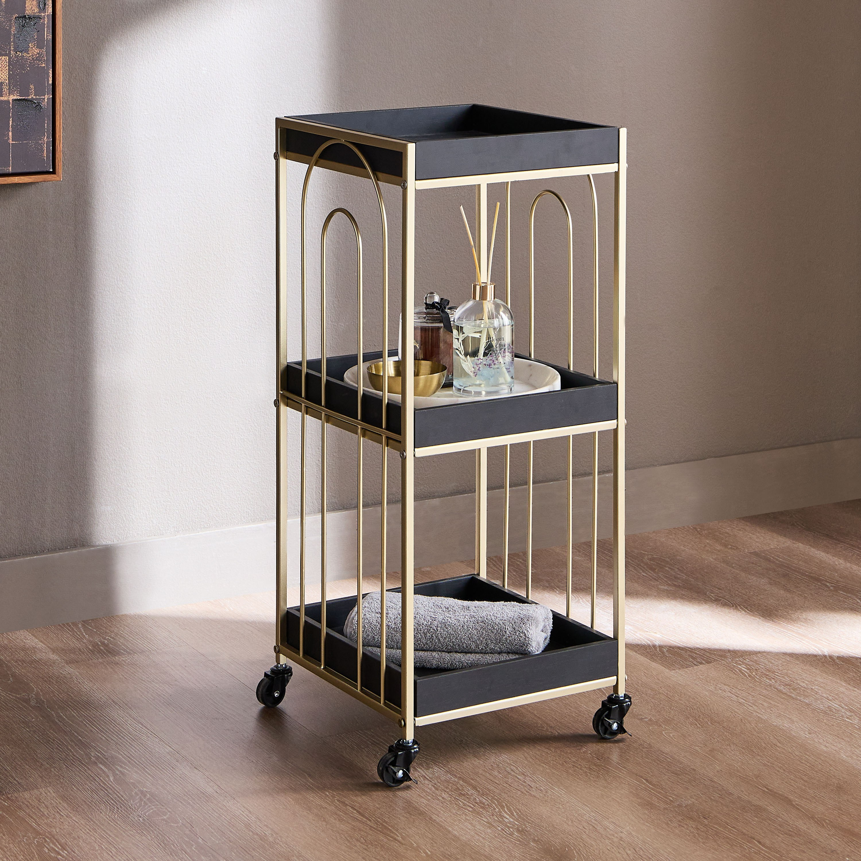 Maude 3-Tier Storage Trolley-household-storage-storagesolutions-storageracks-image-1