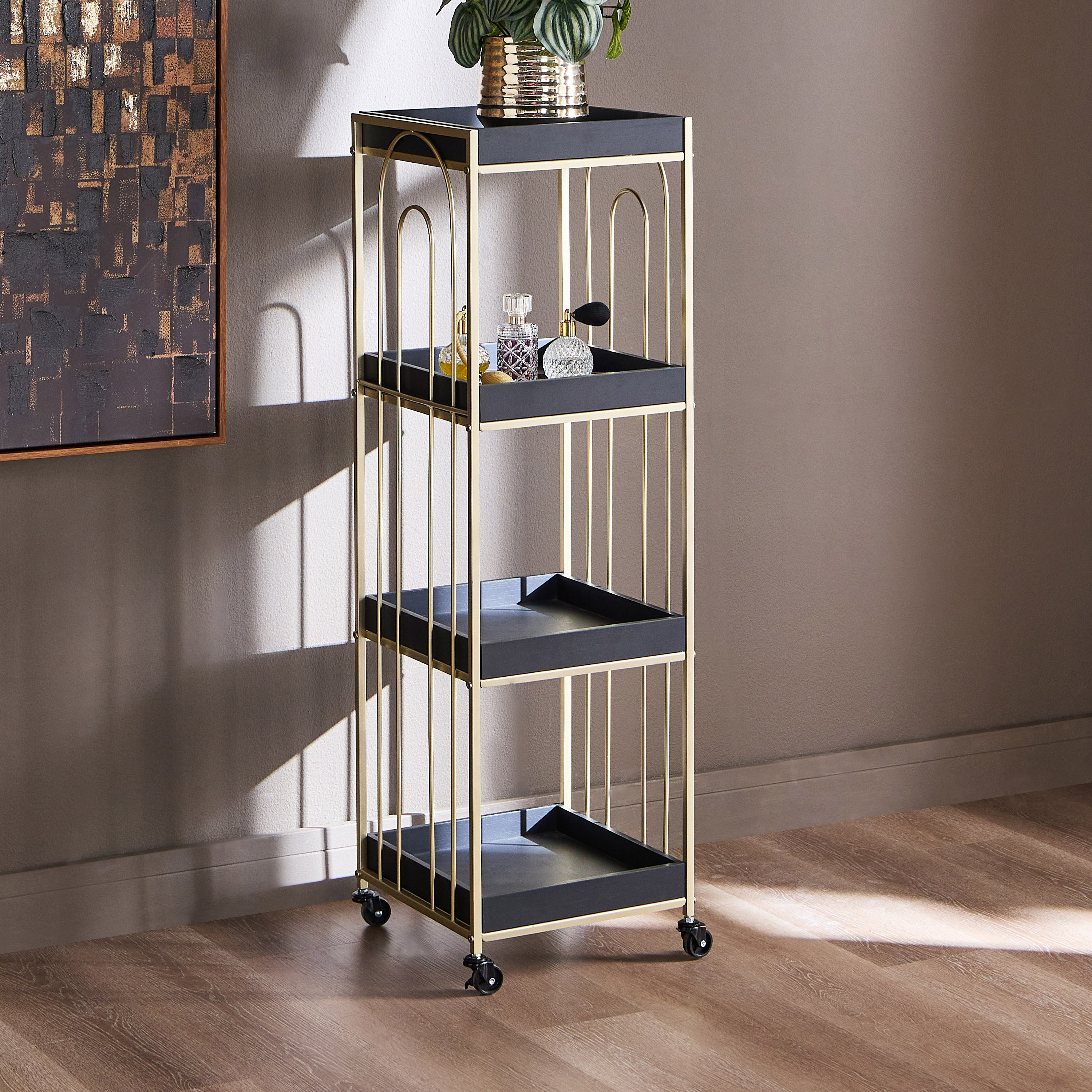 Maude 4-Tier Storage Trolley-household-storage-storagesolutions-storageracks-image-1