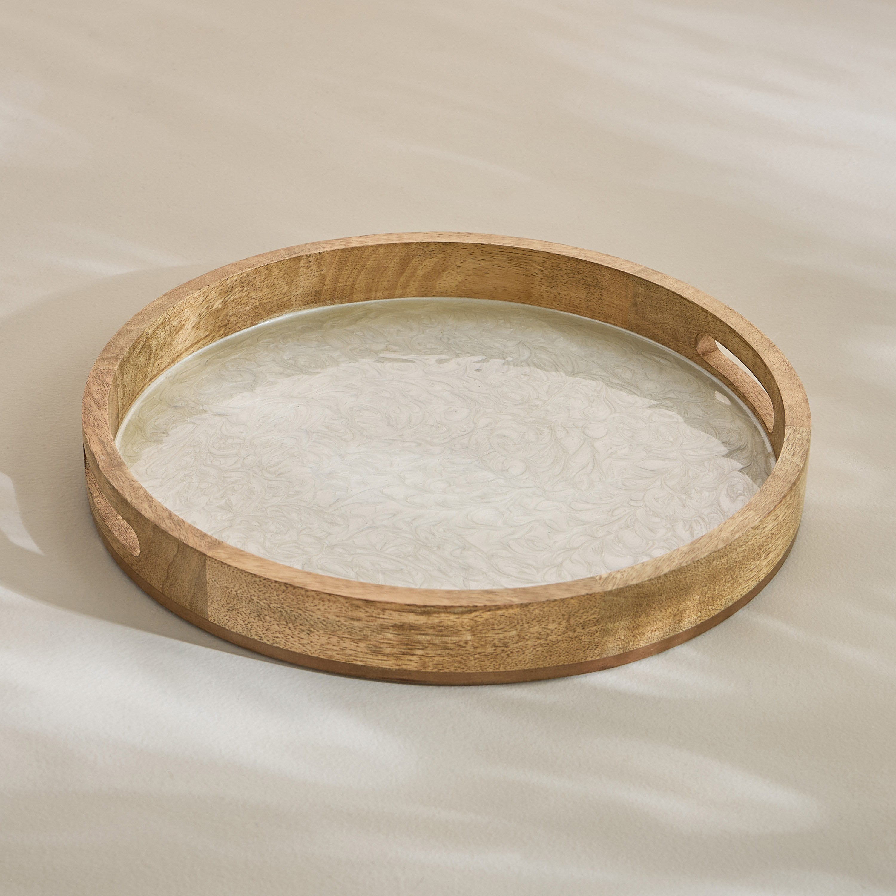 صينية تقديم من خشب المانجو - صدف-household-dining-serveware-servingtrays-image-3