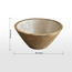 وعاء تقديم من خشب المانجو - صدف - 23 سم-household-dining-dinnerware-bowls-image-1