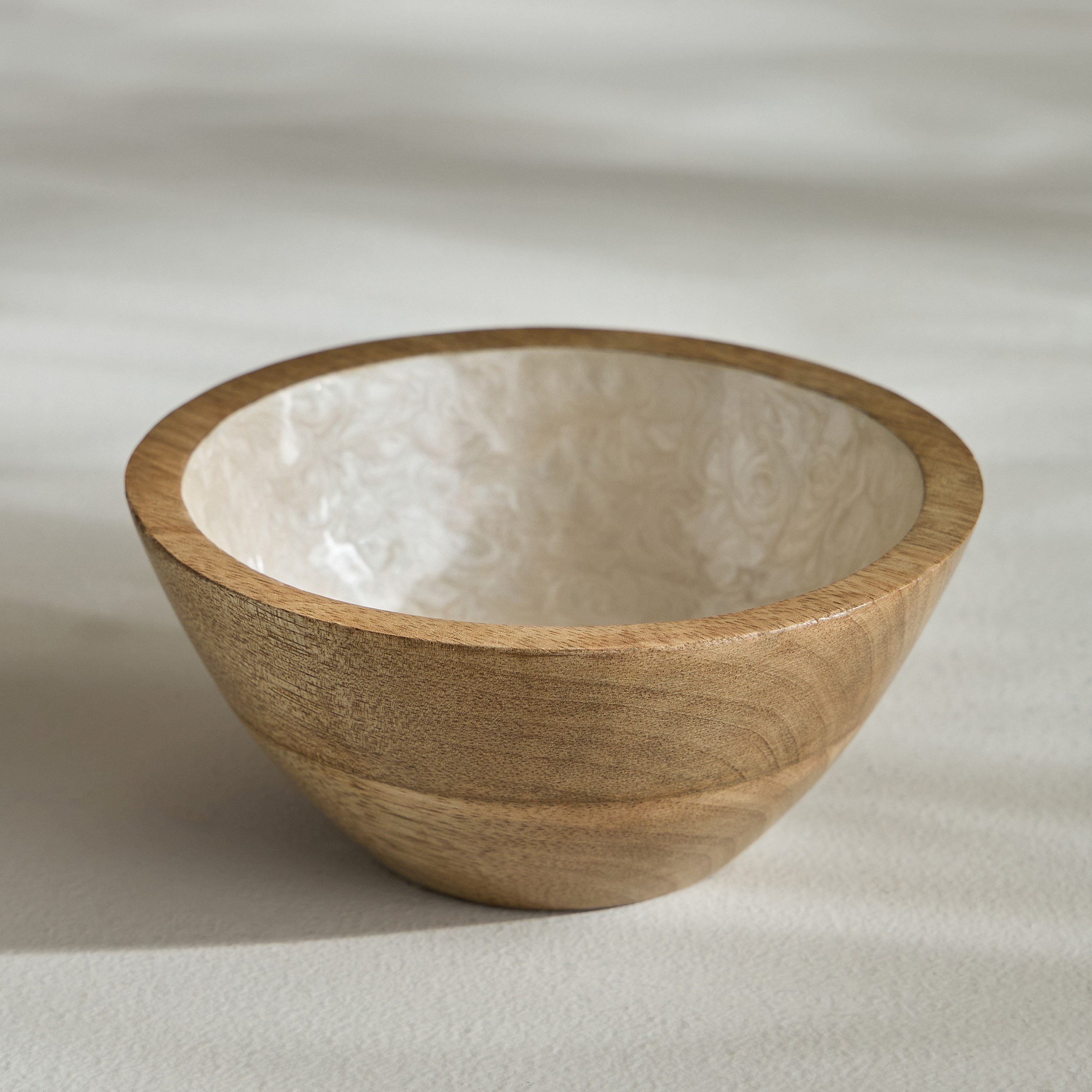 Sadaf Mango Wood Serving Bowl - 15 cm-household-dining-dinnerware-bowls-image-1