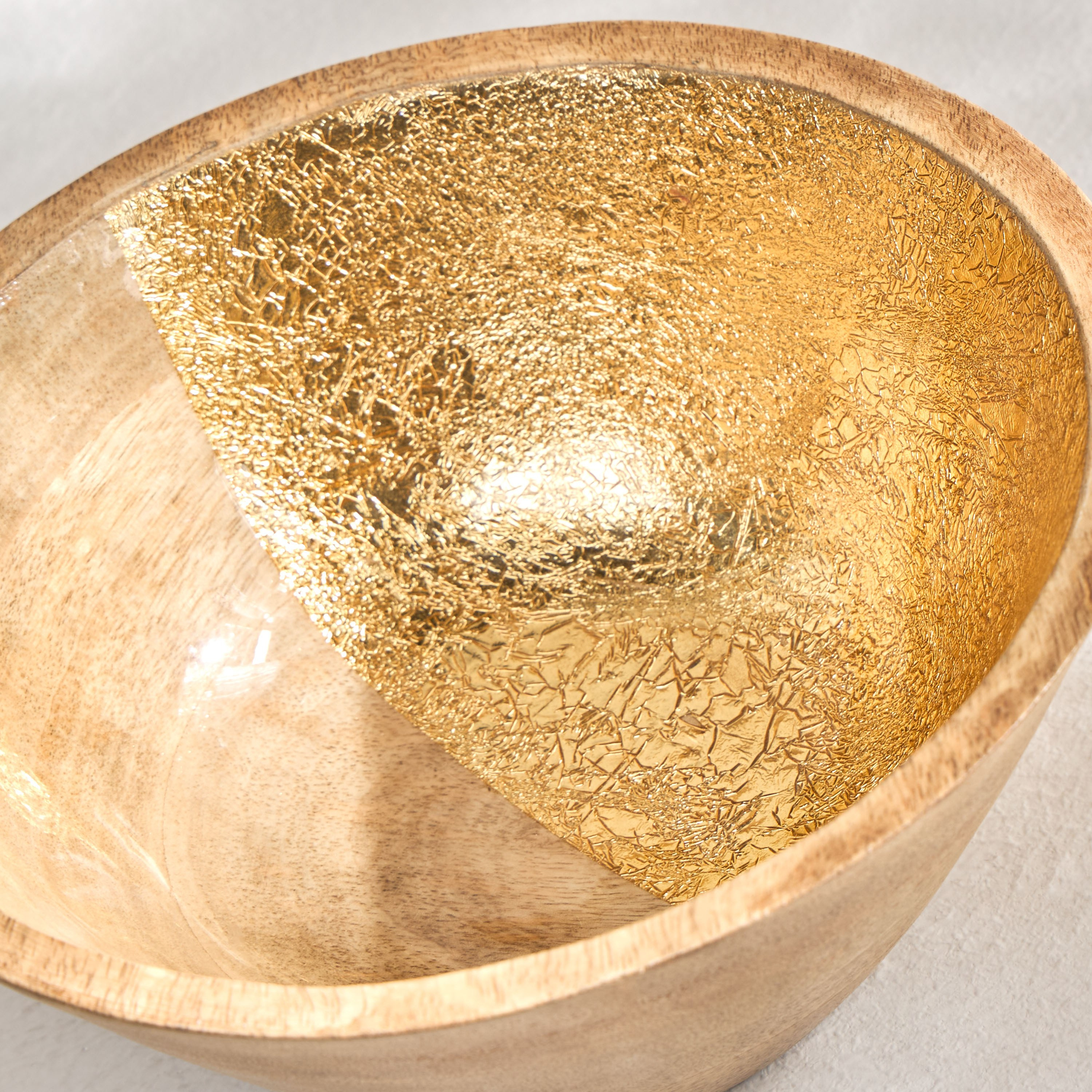Dahab Mango Wood Serving Bowl - 23 cm-household-dining-dinnerware-bowls-image-3