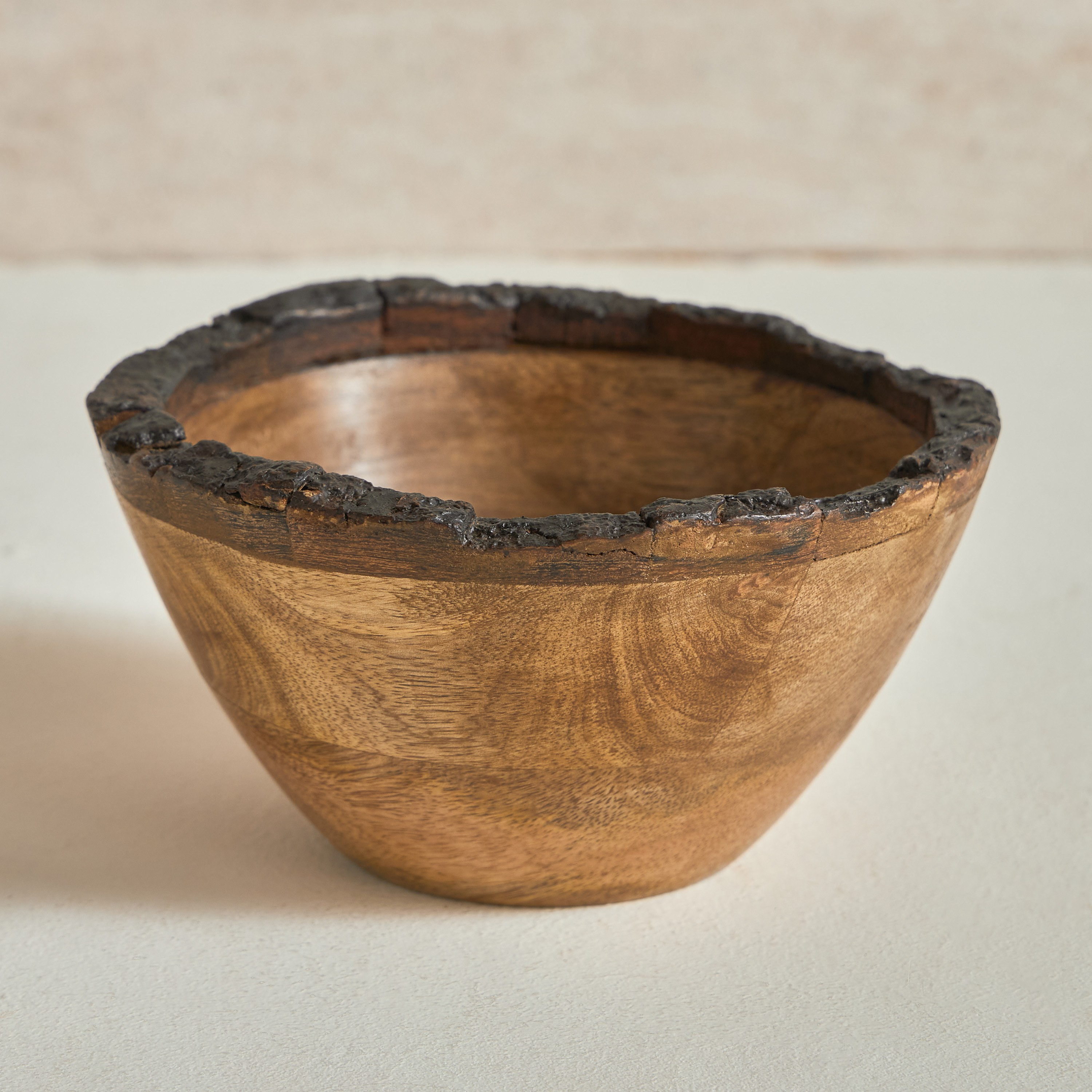 Neo Mango Wood Bowl - 15 cm-household-dining-dinnerware-bowls-image-1