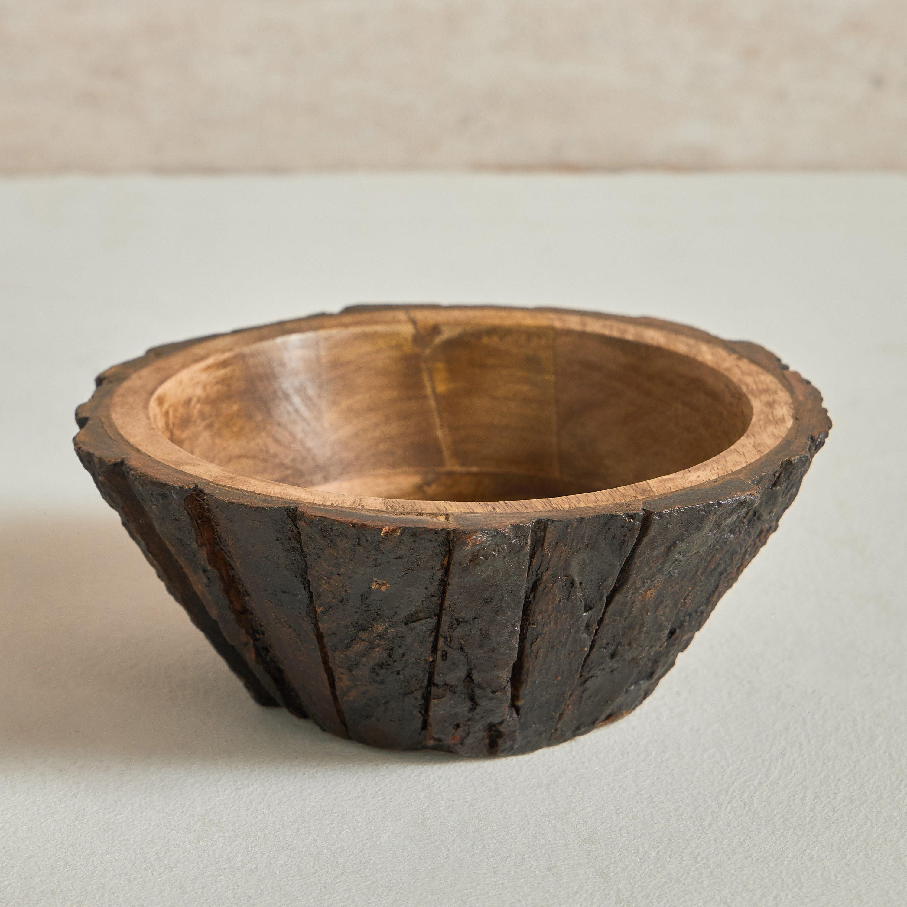 Earthen Mango Wood Bowl - 17 cm-household-dining-dinnerware-bowls-image-1