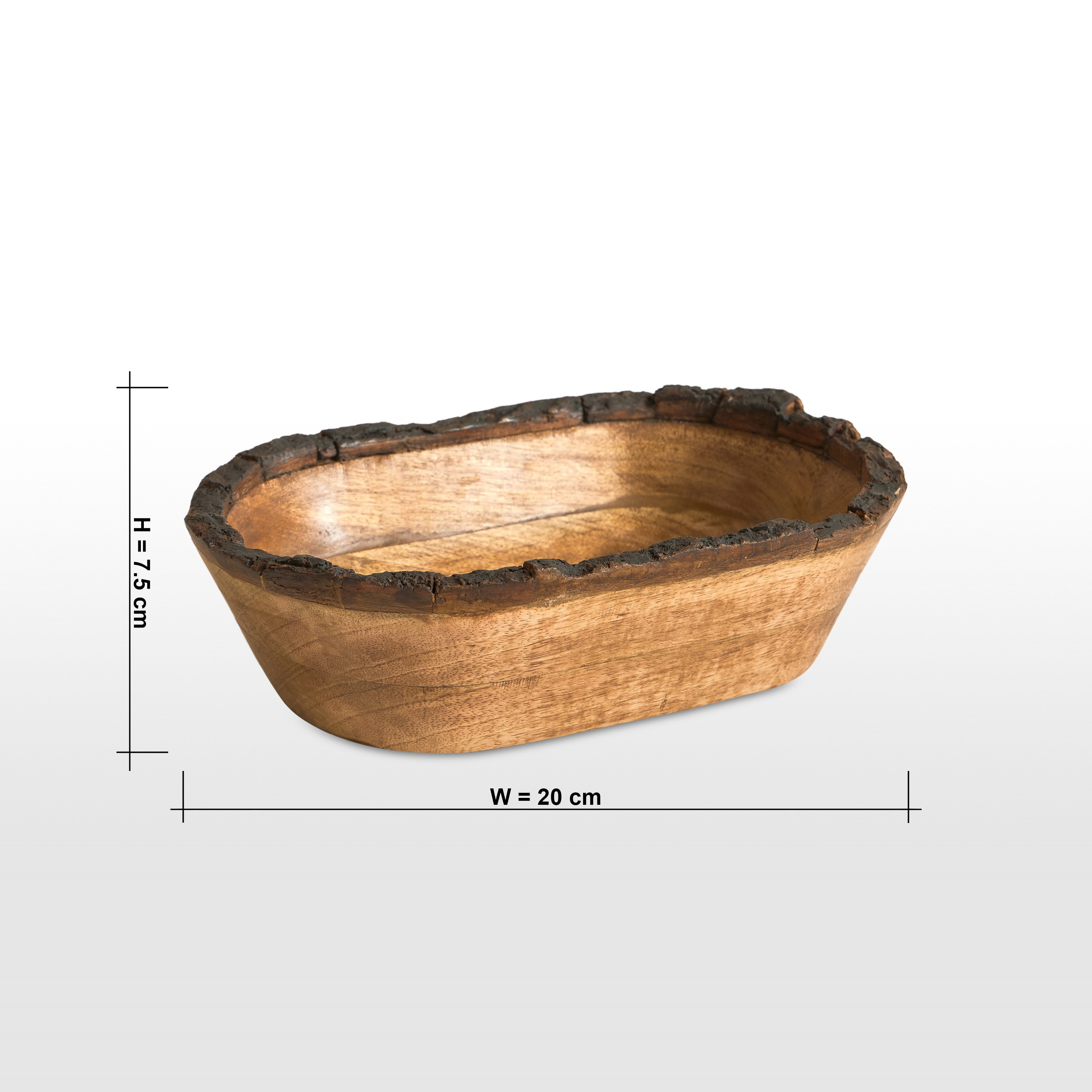 Neo Mango Wood Bowl - 30 cm-household-dining-dinnerware-bowls-image-4
