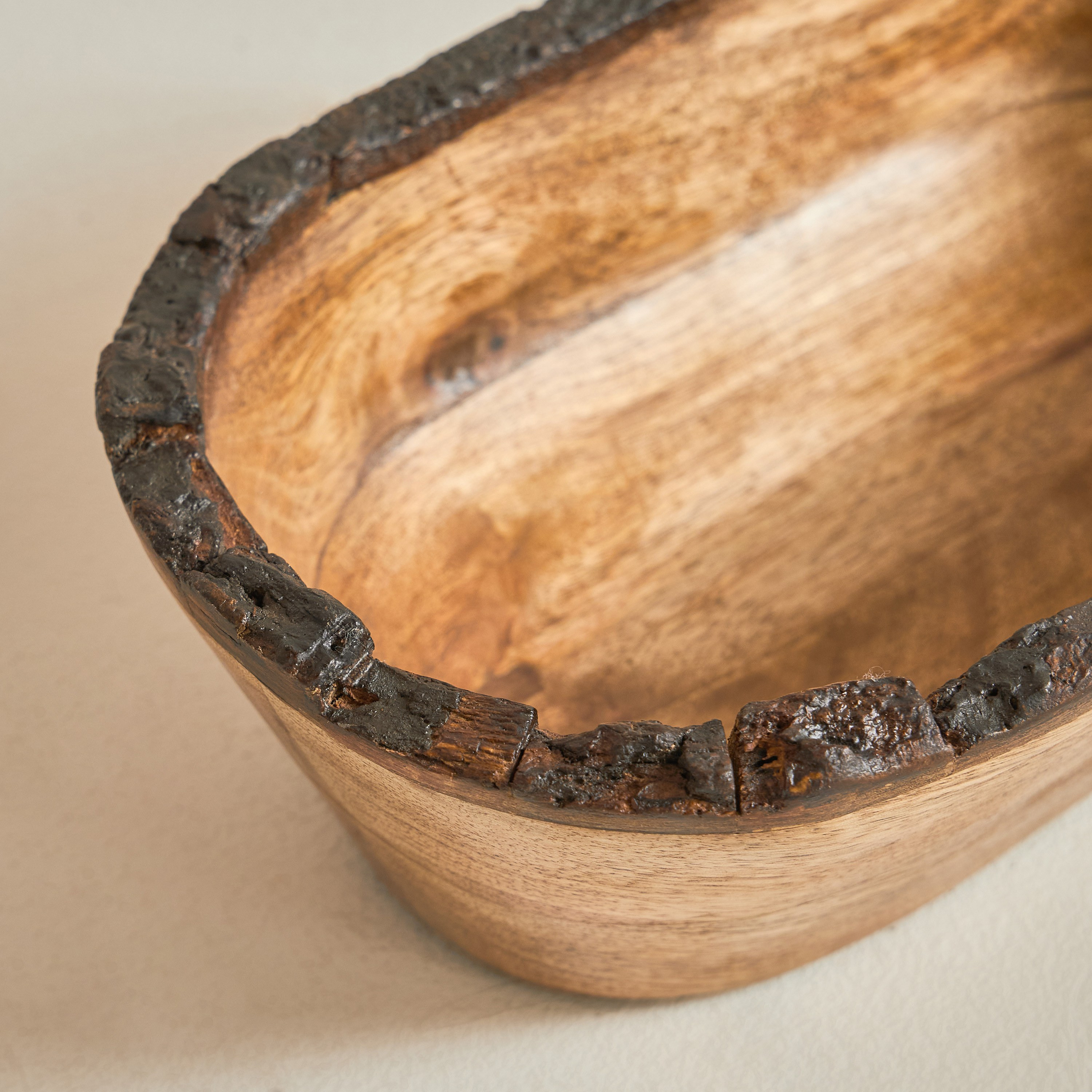Neo Wooden Serving Bowl - 26 cm-household-dining-dinnerware-bowls-image-2