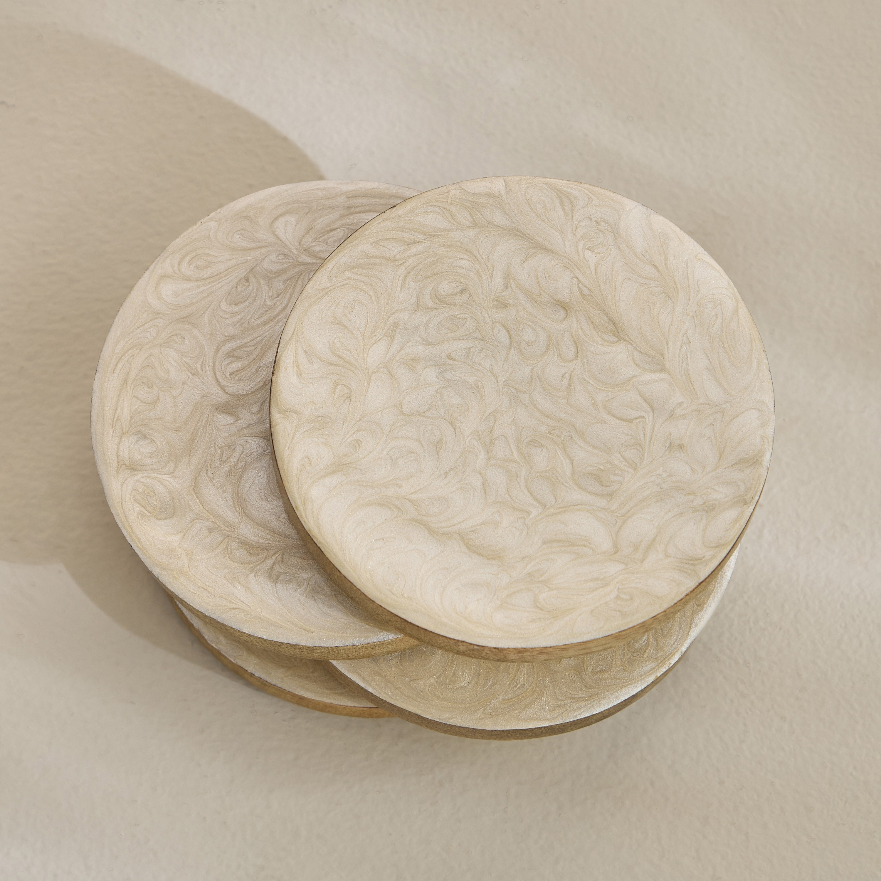 Sadaf 4-Piece Coaster Set - 10 cm-household-dining-tablelinen-napkinsandaccessories-image-2