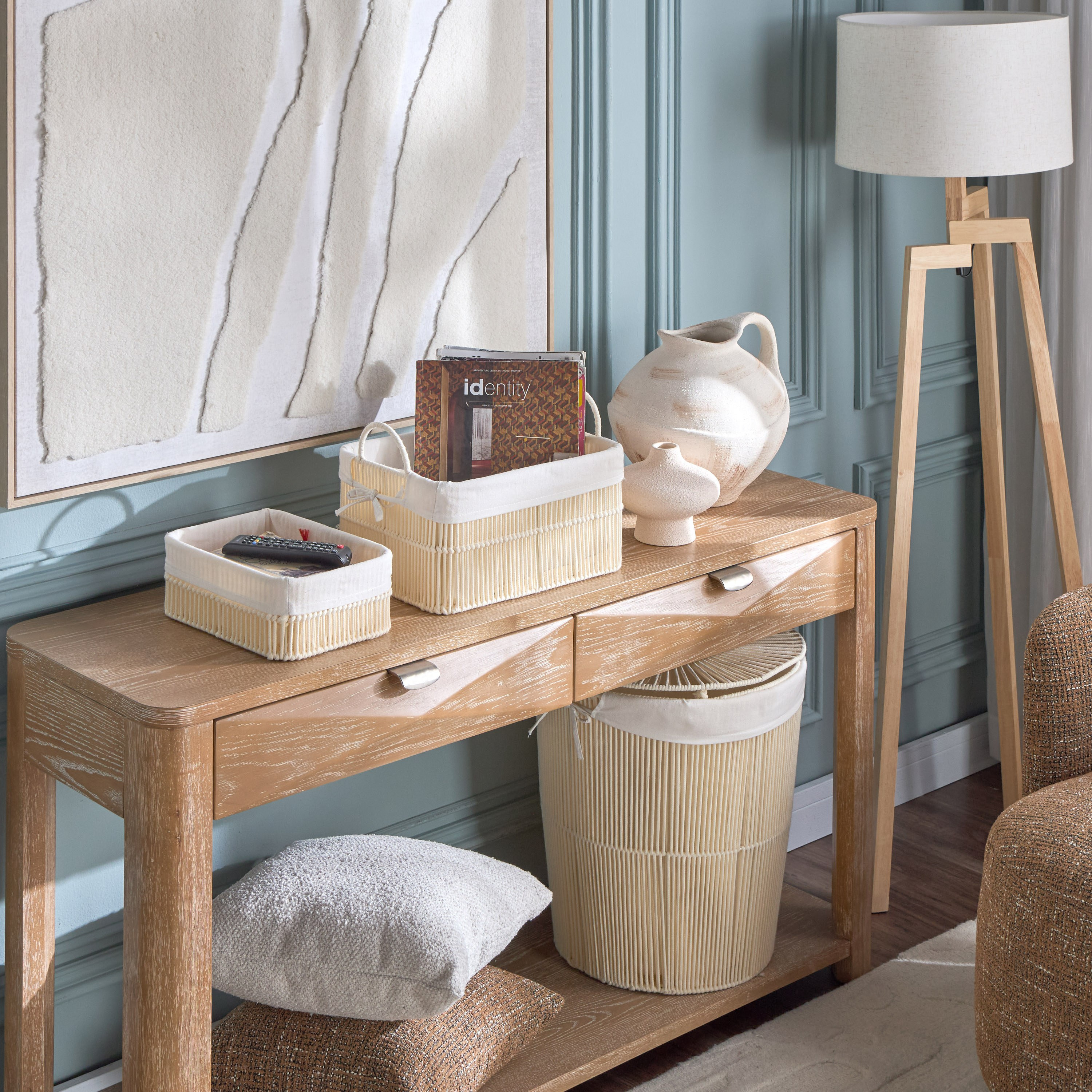 Melody Storage Basket - 28x20x10 cm-household-storage-storagesolutions-storageboxesandbaskets-image-4