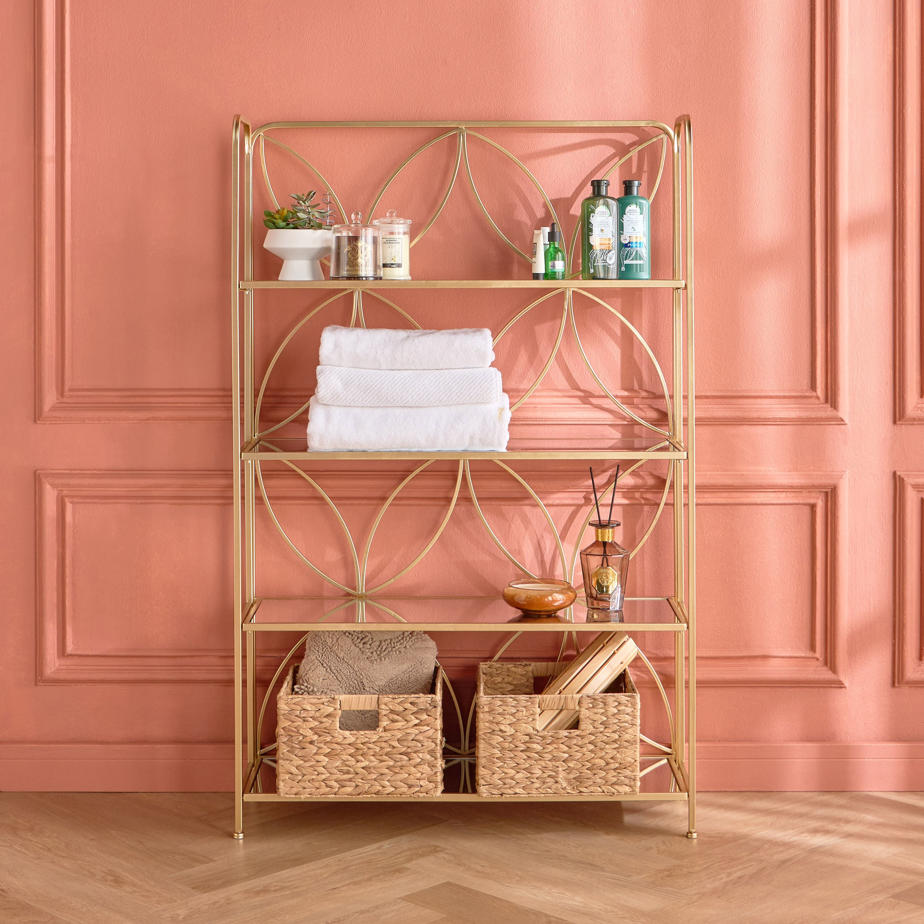 Seema 4-Tier Storage Rack - 30x90 cm-household-storage-storagesolutions-storageracks-image-2