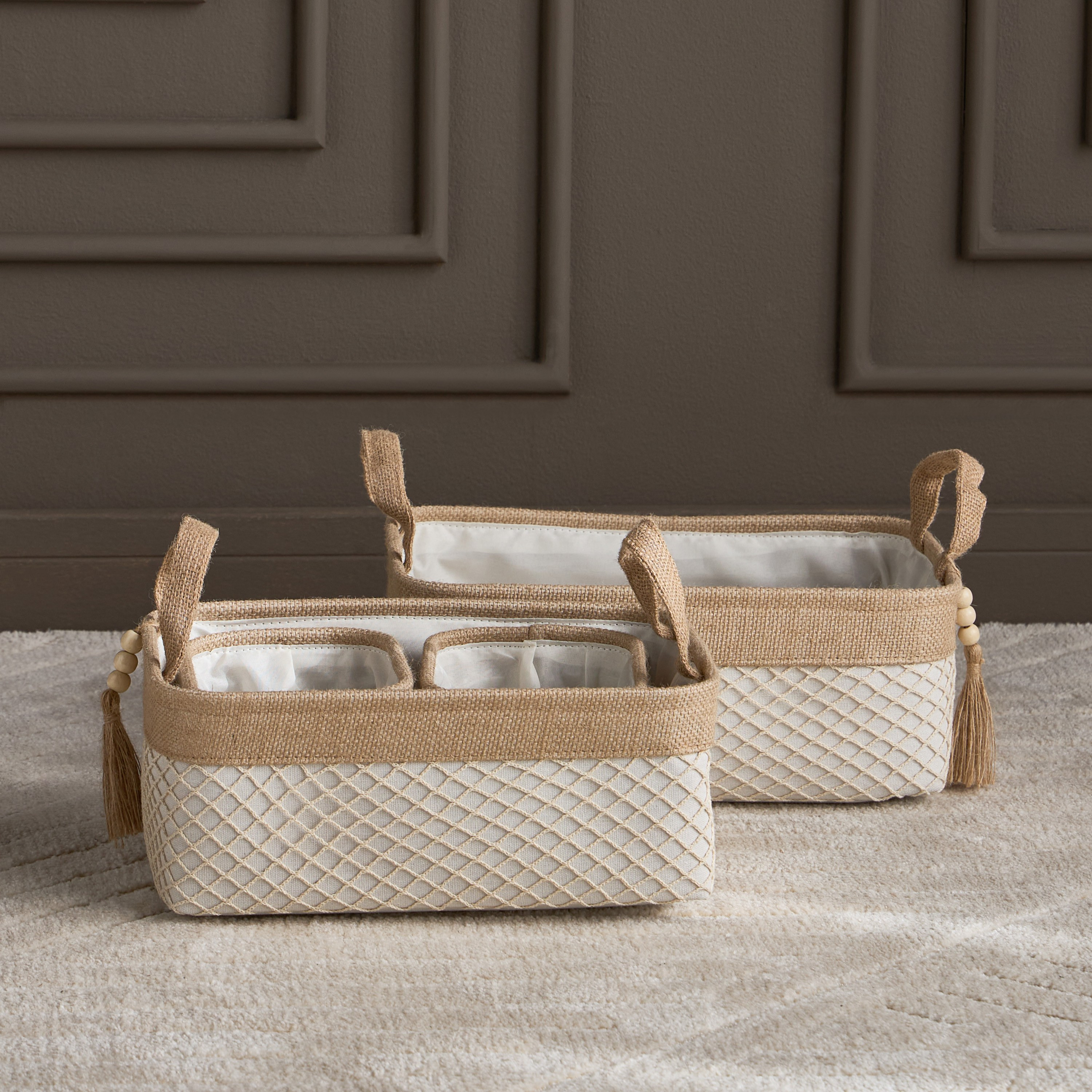 طقم سلال تخزين 4 قطع - بيكسي-household-storage-storagesolutions-storageboxesandbaskets-image-2