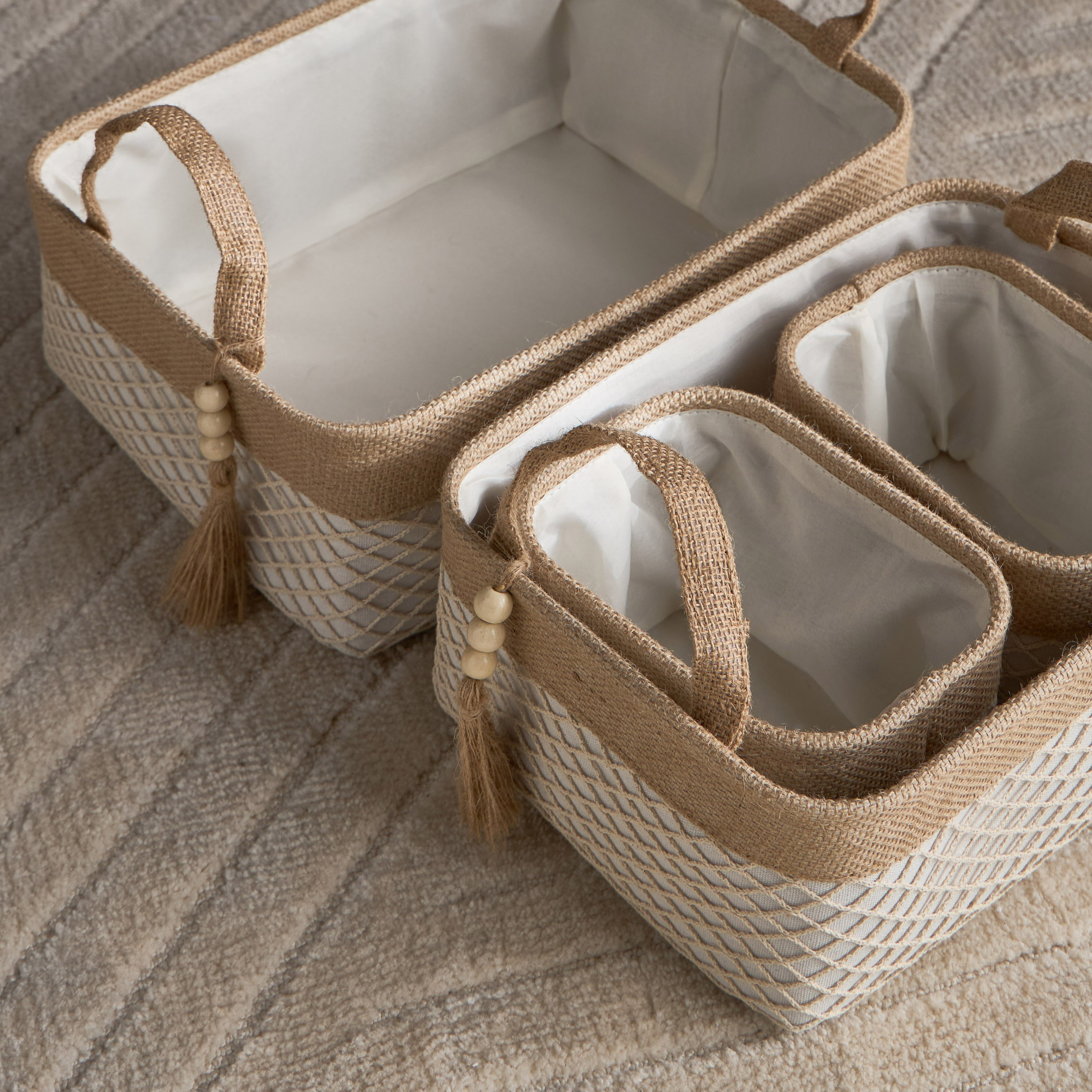 طقم سلال تخزين 4 قطع - بيكسي-household-storage-storagesolutions-storageboxesandbaskets-image-3