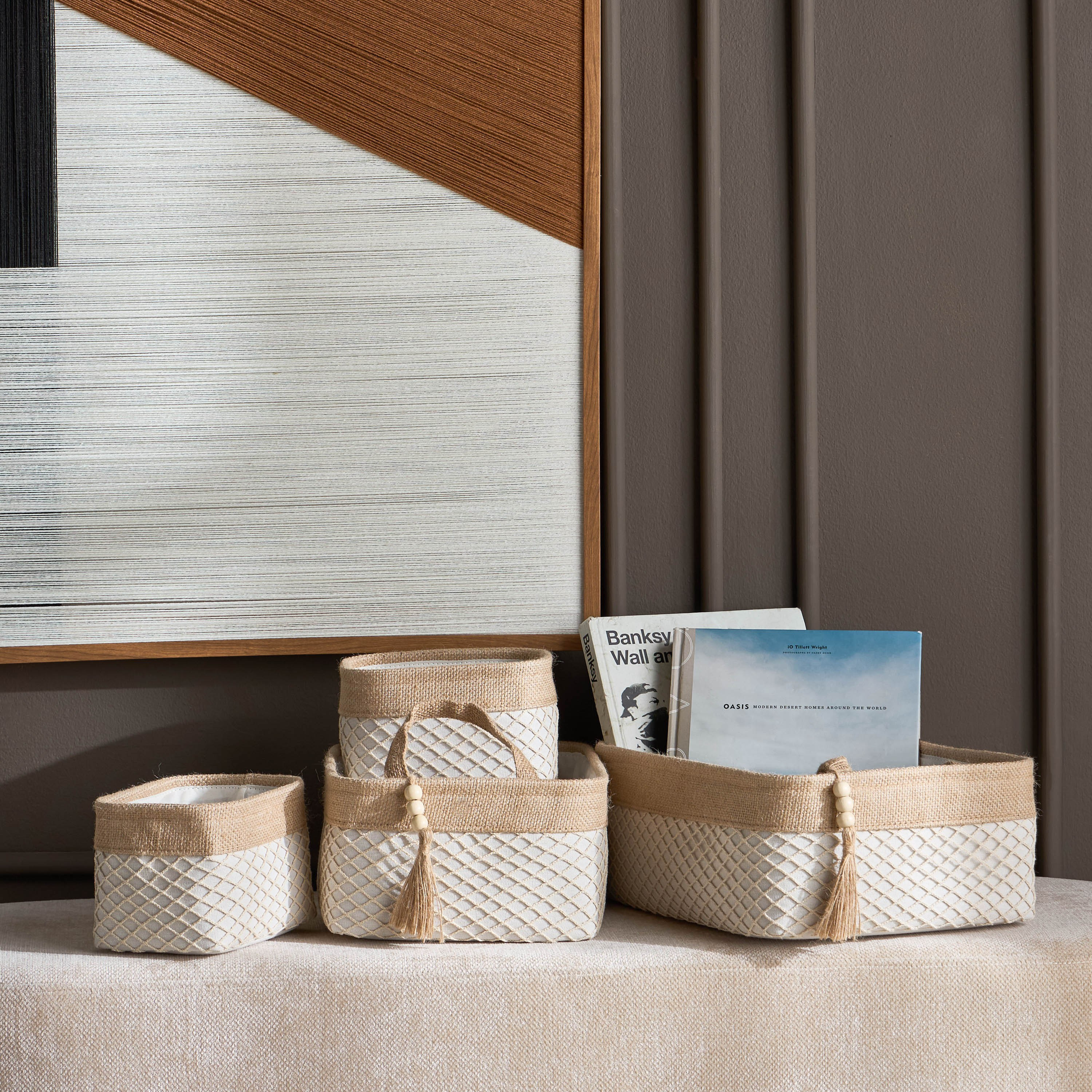 طقم سلال تخزين 4 قطع - بيكسي-household-storage-storagesolutions-storageboxesandbaskets-image-4