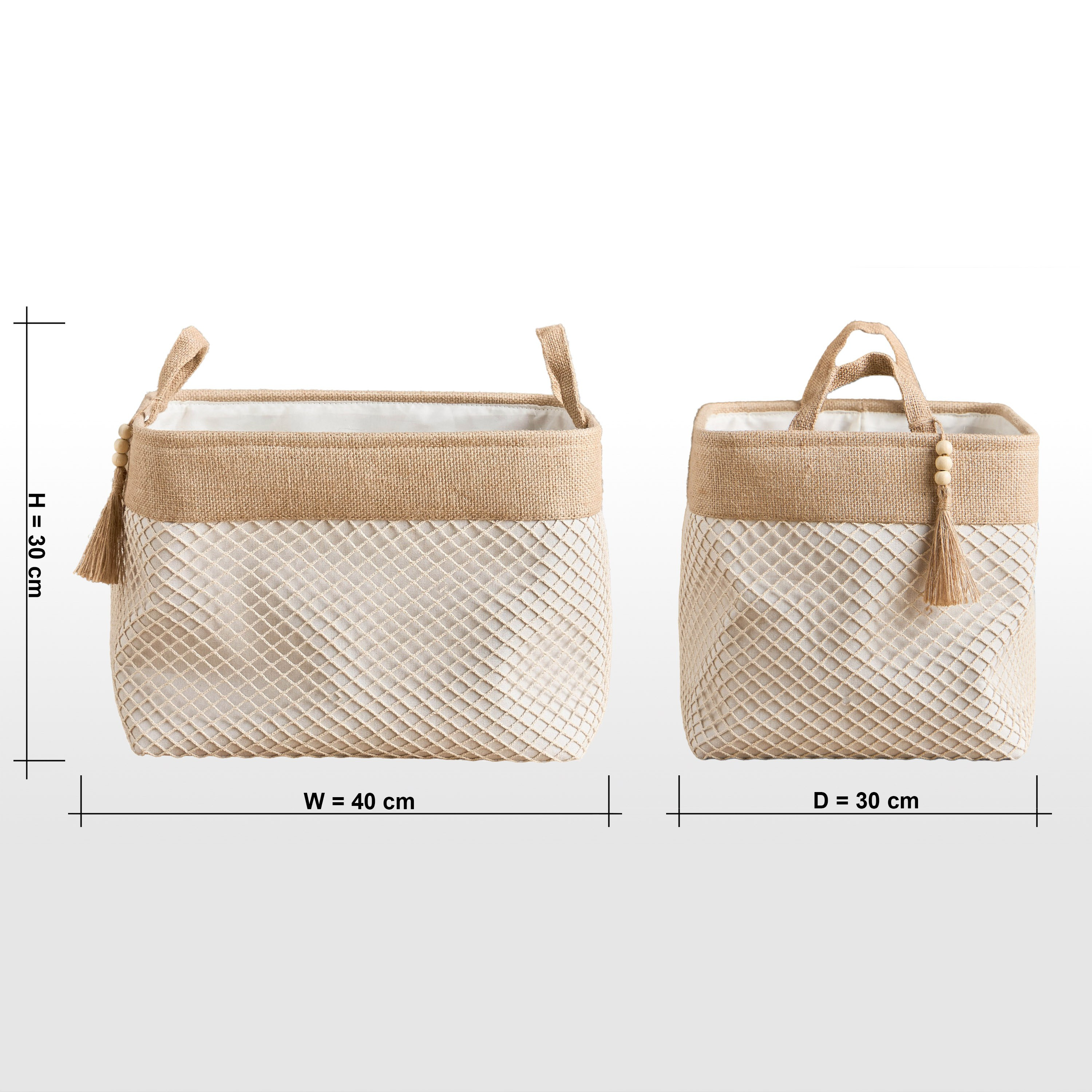 Pixie Storage Basket - 40x30x30 cm-household-storage-storagesolutions-storageboxesandbaskets-image-4