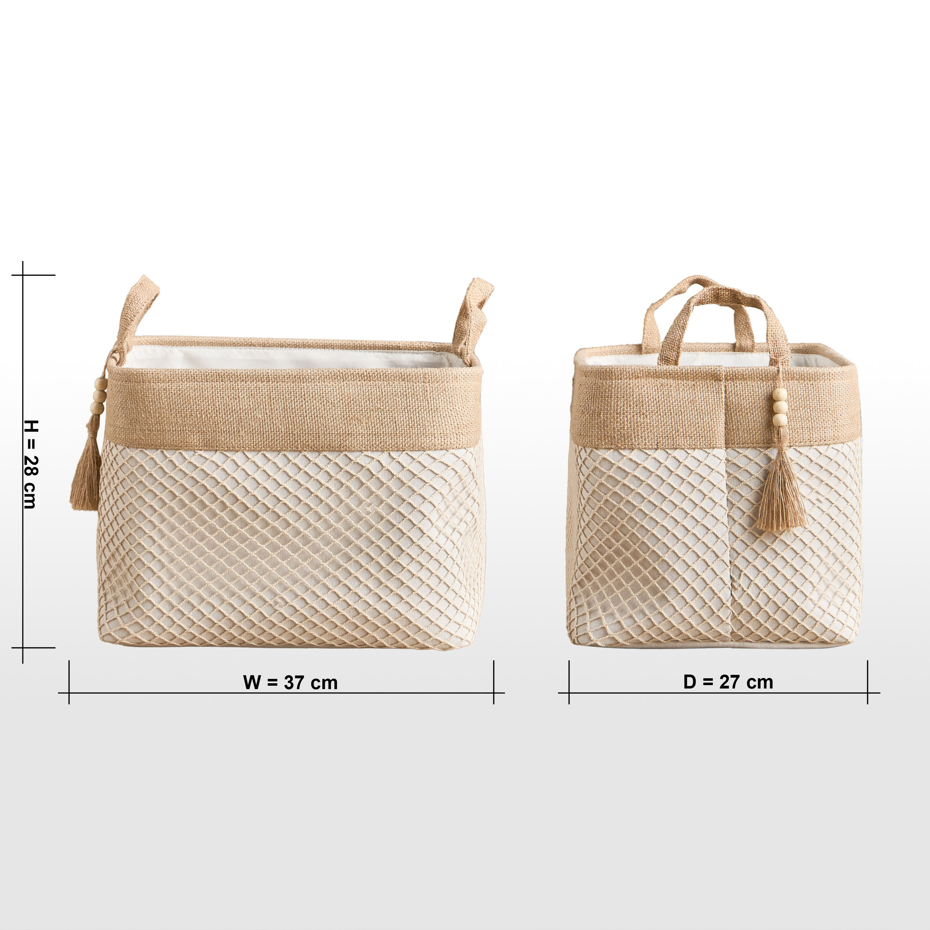 Pixie Storage Basket - 37x27x28 cm-household-storage-storagesolutions-storageboxesandbaskets-image-4