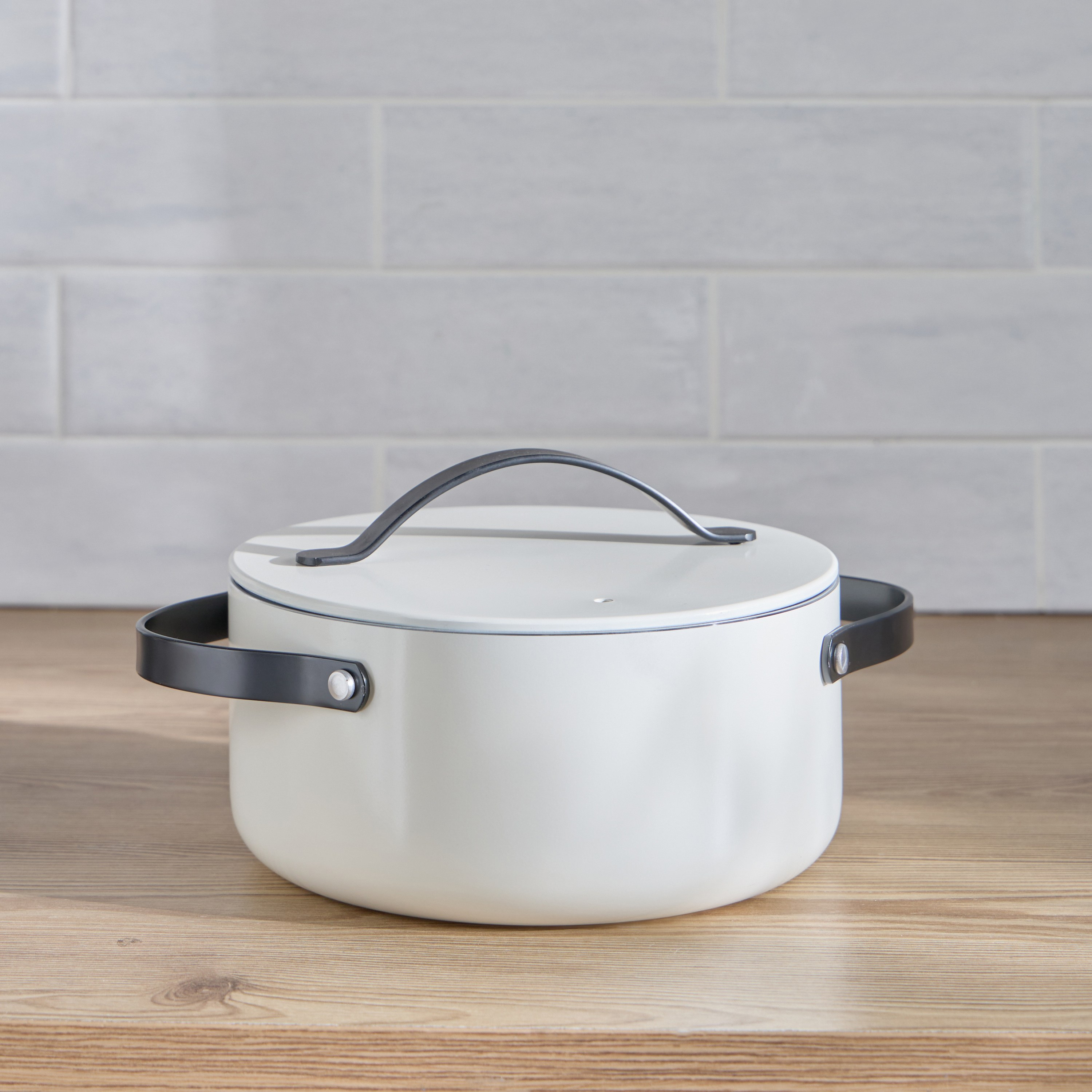 Pristine Aluminium Non-Stick Casserole - 20 cm-household-kitchen-cookware-potsandpans-image-1