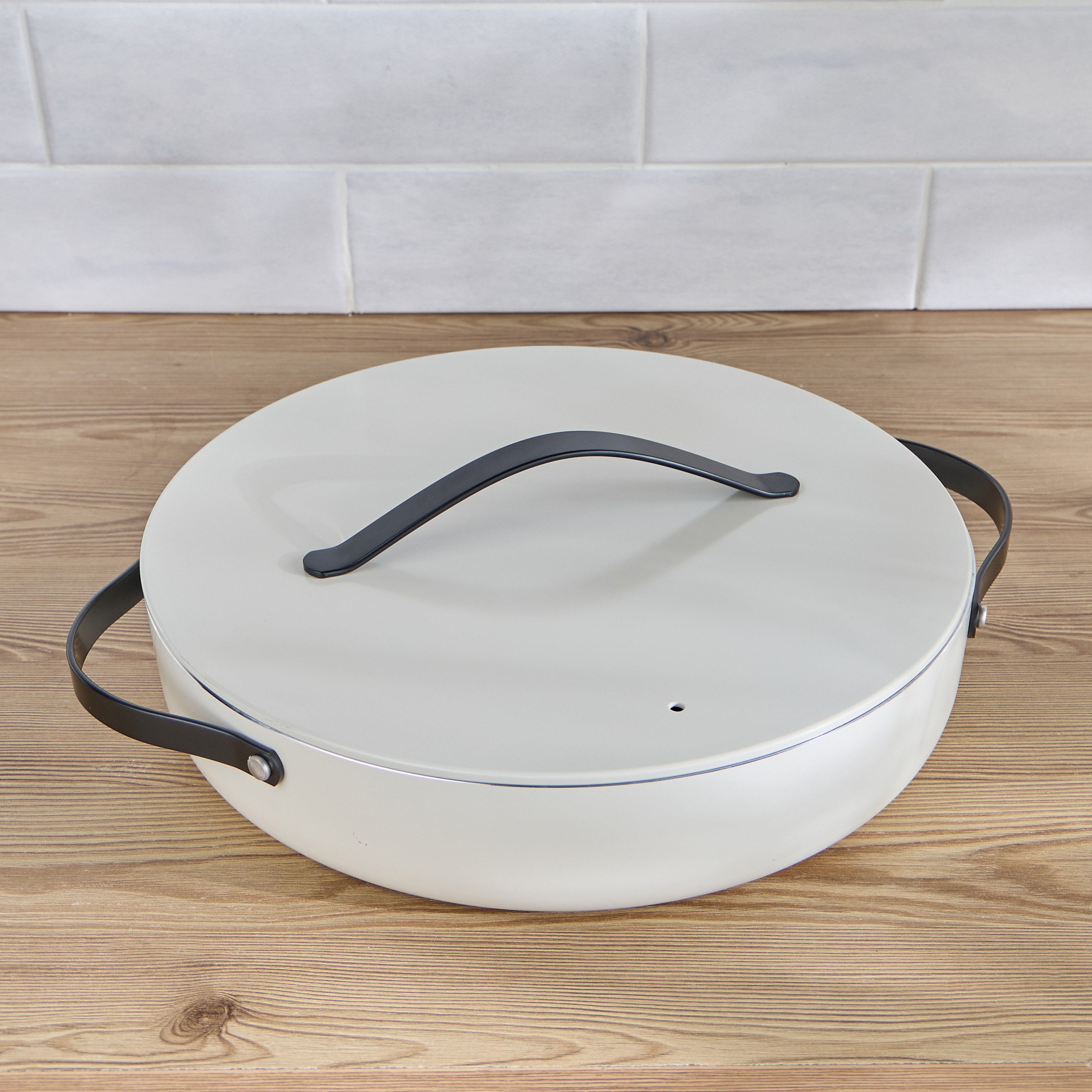 Pristine Aluminium Non-Stick Shallow Pot - 32 cm-household-kitchen-cookware-potsandpans-image-1