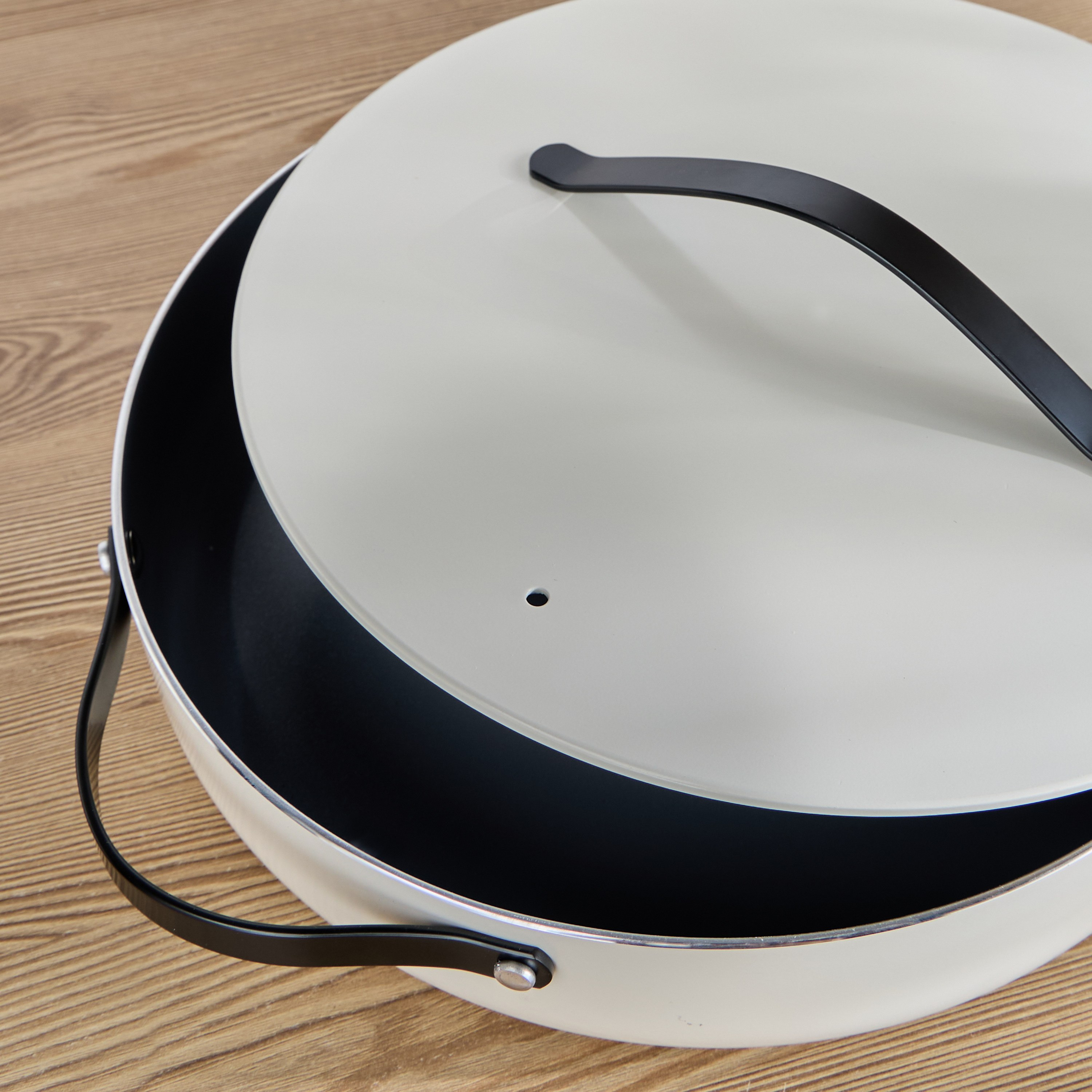 Pristine Aluminium Non-Stick Shallow Pot - 32 cm-household-kitchen-cookware-potsandpans-image-2