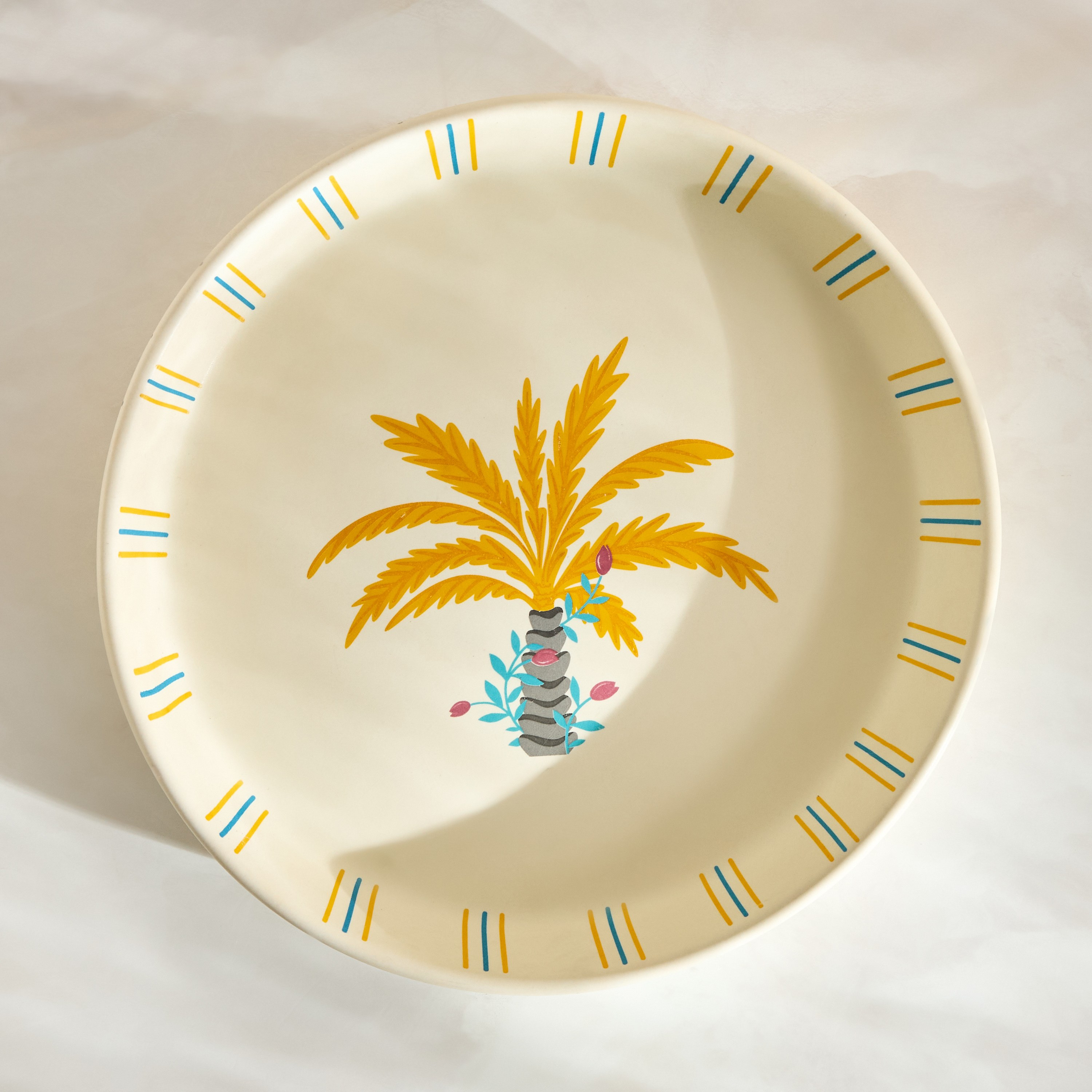 Bedouin Stoneware Serving Plate - 20 cm-household-dining-dinnerware-plates-image-1