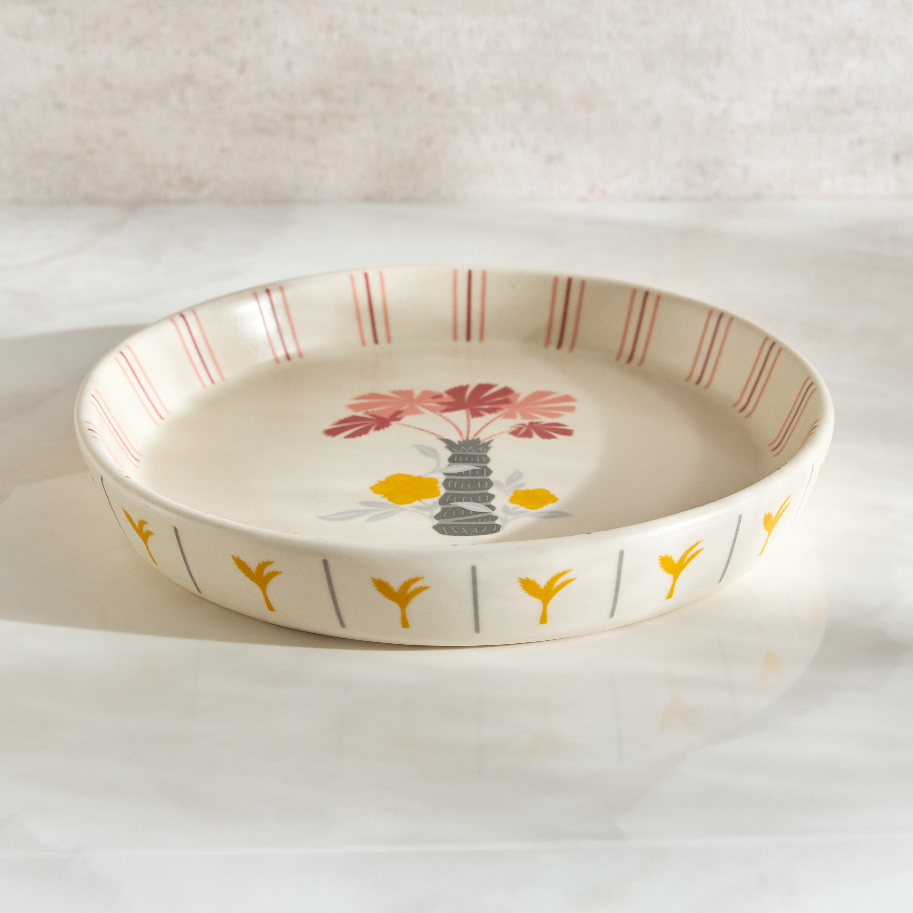 Bedouin Stoneware Serving Plate - 20 cm-household-dining-dinnerware-plates-image-2