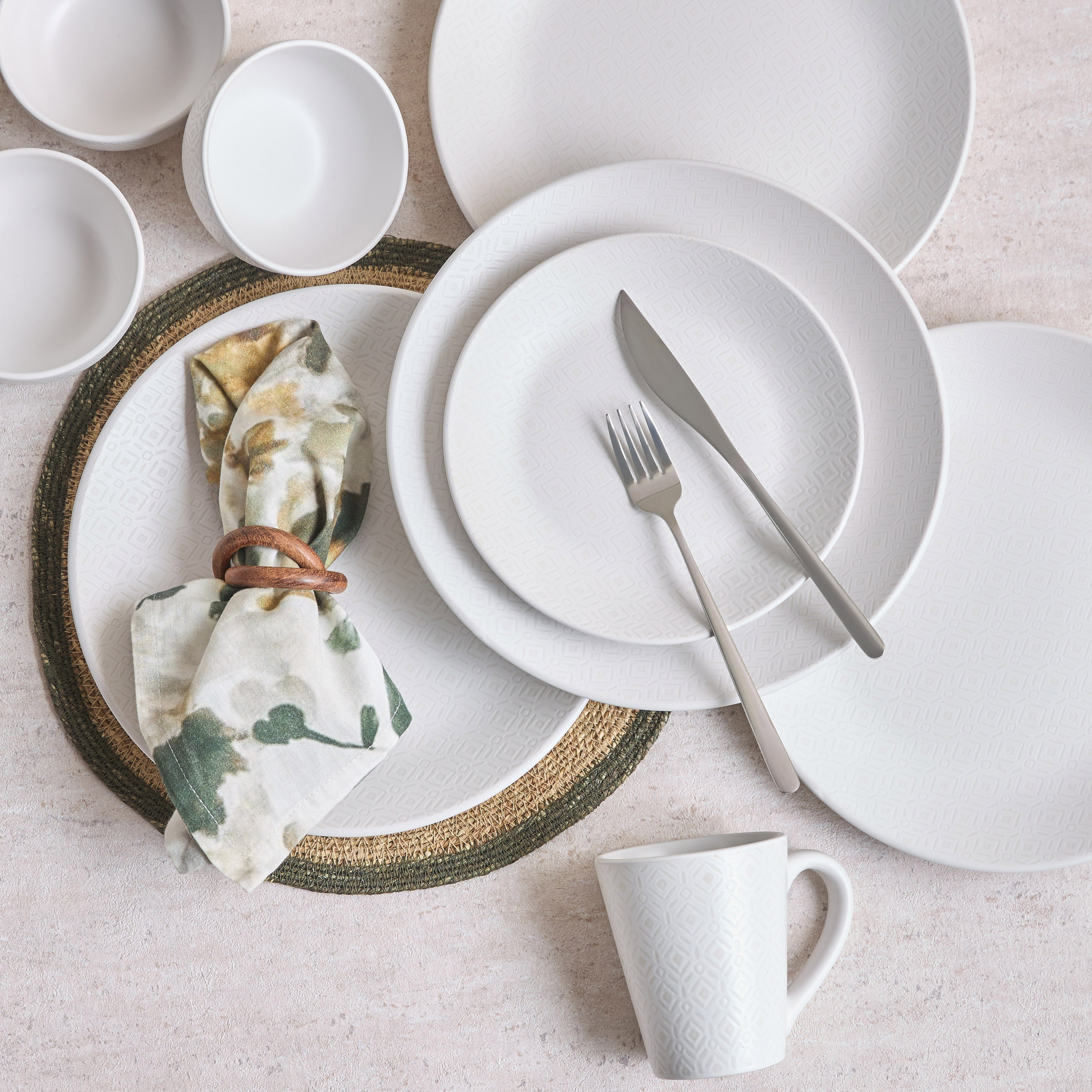 طقم عشاء سيراميك 16 قطعة - جريس - يخدم 4 أفراد-household-dining-dinnerware-dinnersets-image-5