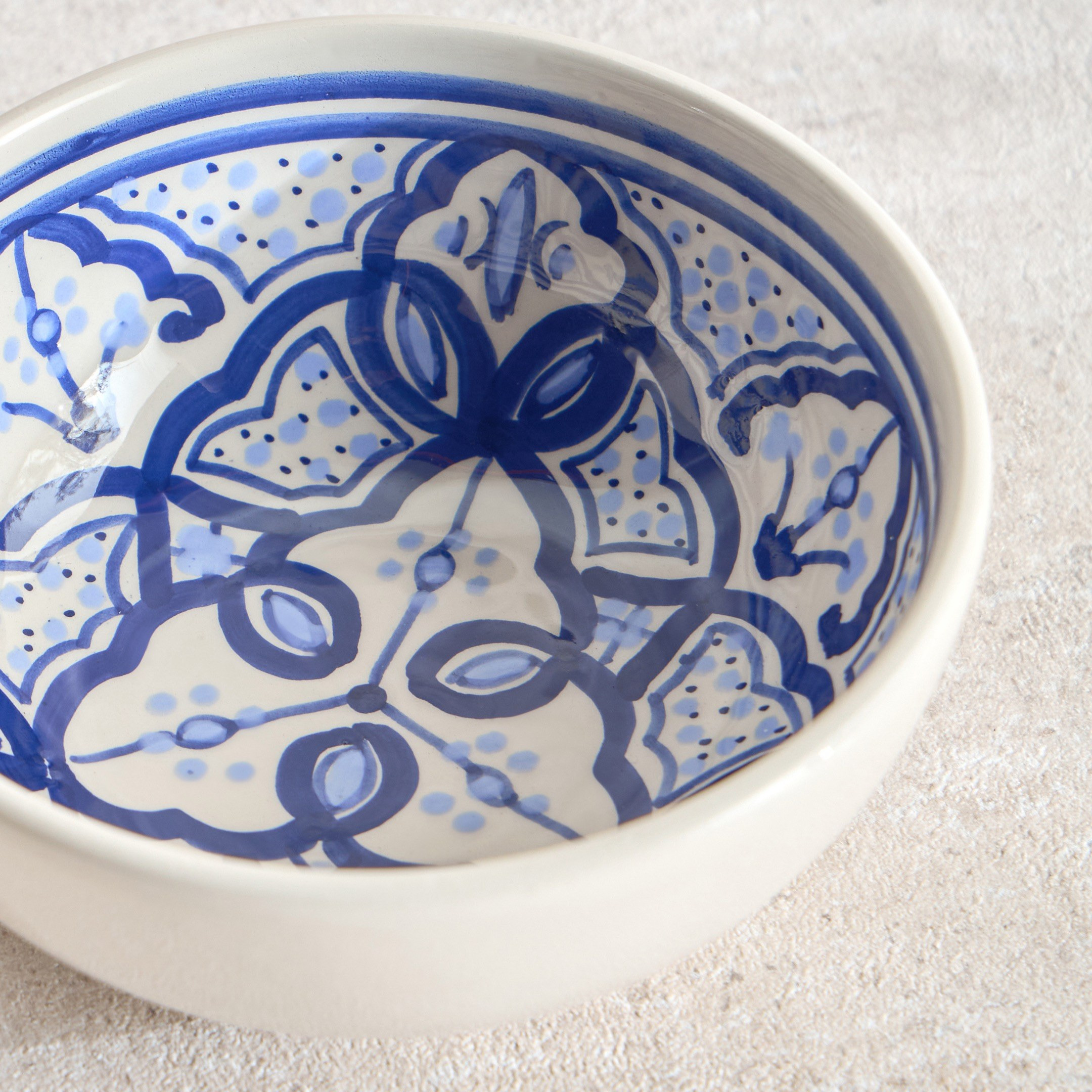 Layal Stoneware Rice Bowl - 13 cm-household-dining-dinnerware-bowls-image-2