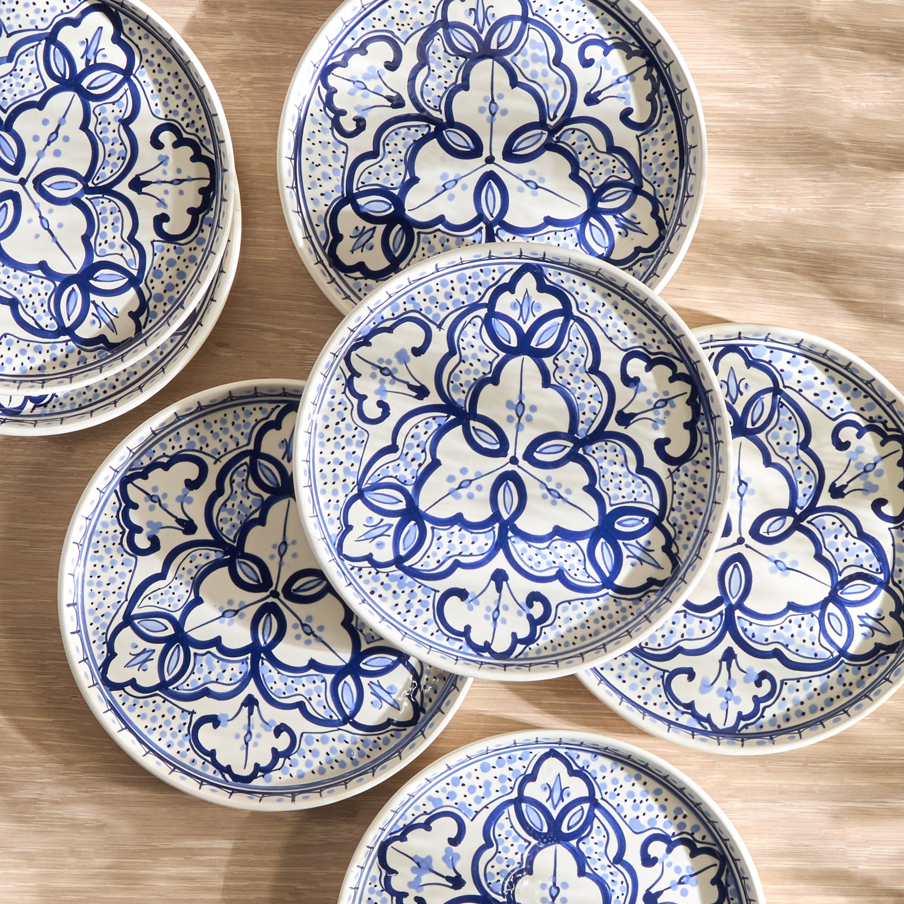 صحن جانبي من الخزف الصيني - ليال - 22 سم-household-dining-dinnerware-plates-image-2
