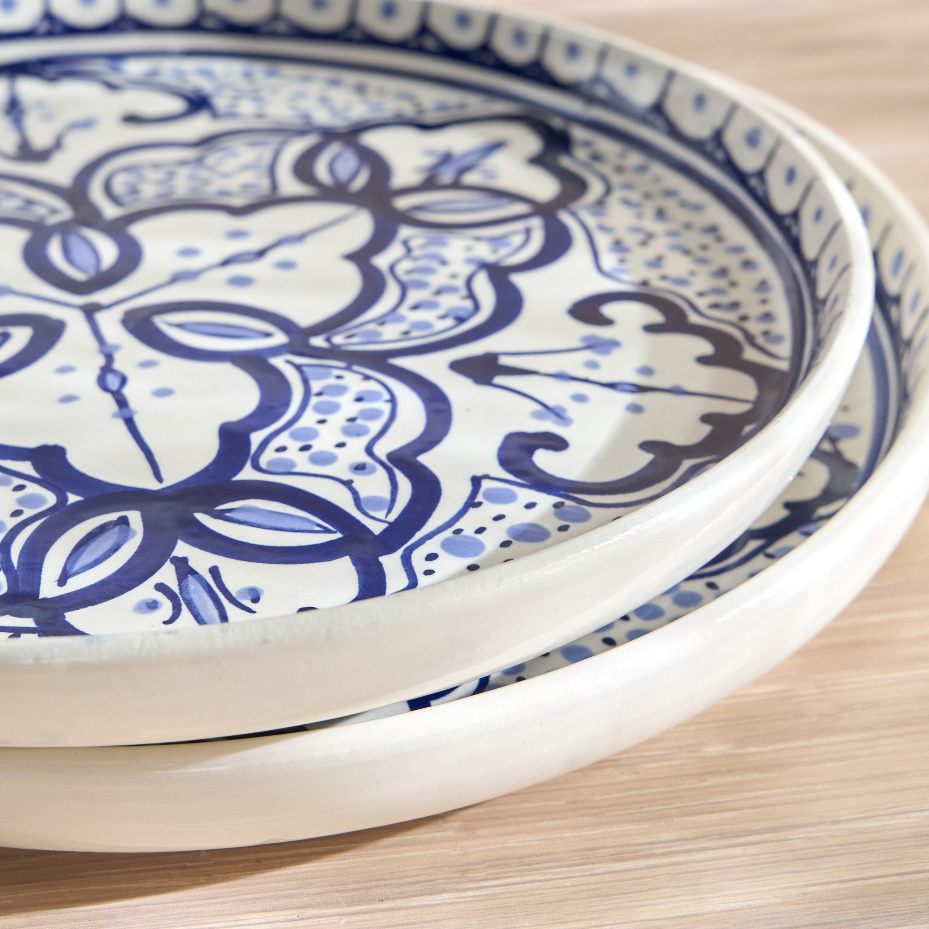 صحن جانبي من الخزف الصيني - ليال - 22 سم-household-dining-dinnerware-plates-image-3