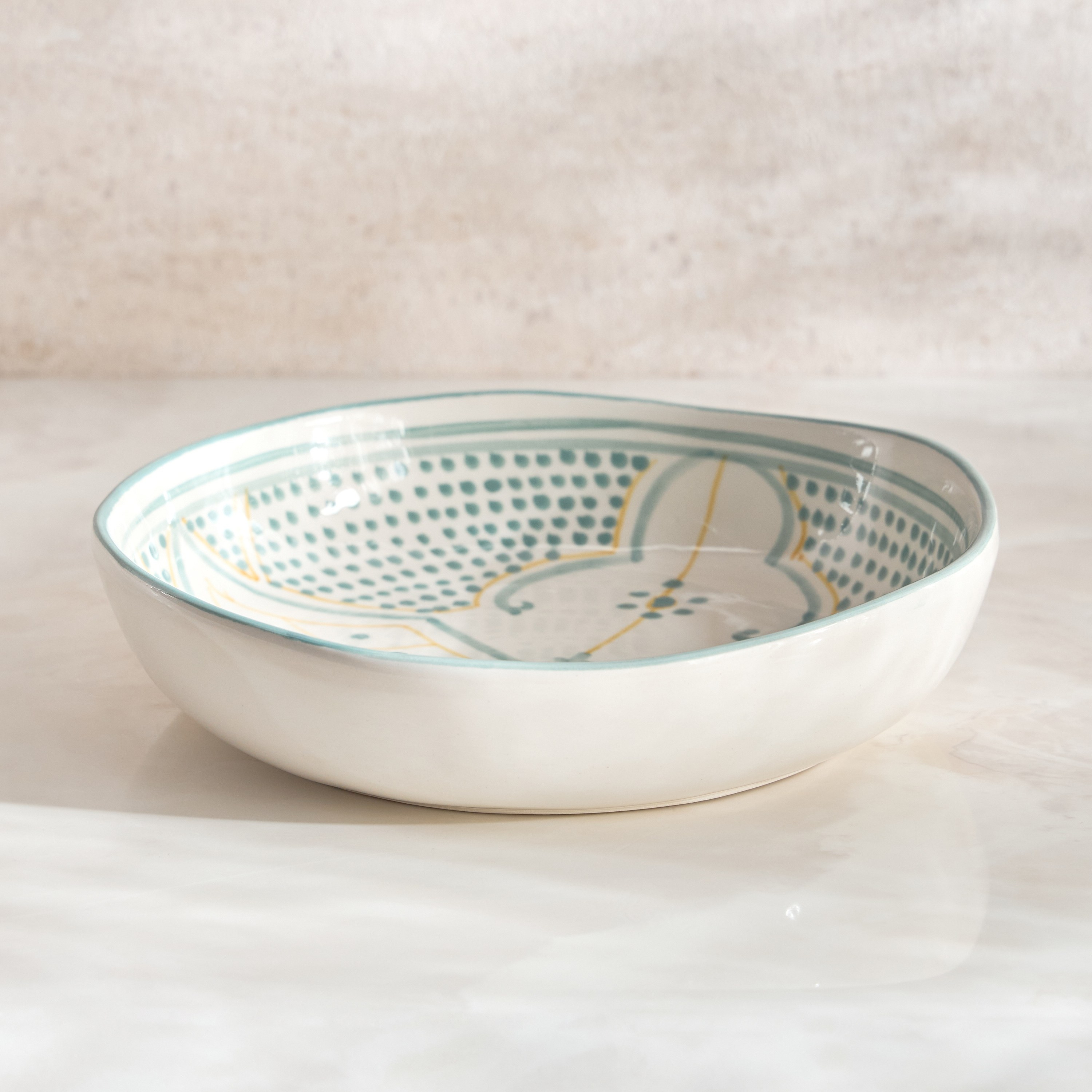 Shams Stoneware Pasta Plate - 20 cm-household-dining-dinnerware-plates-image-1