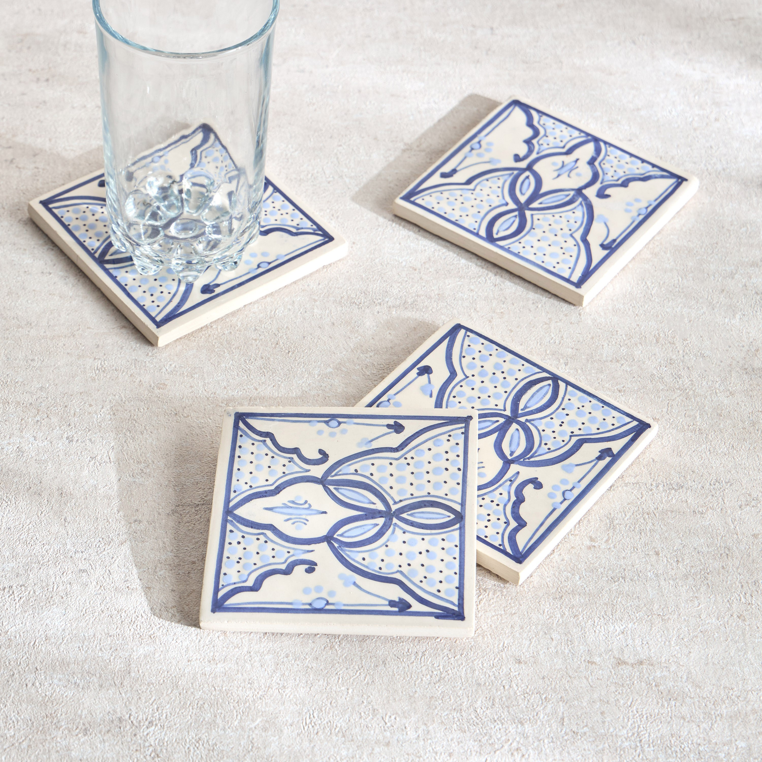 Layal 4-Piece Coaster Set - 10x10 cm
