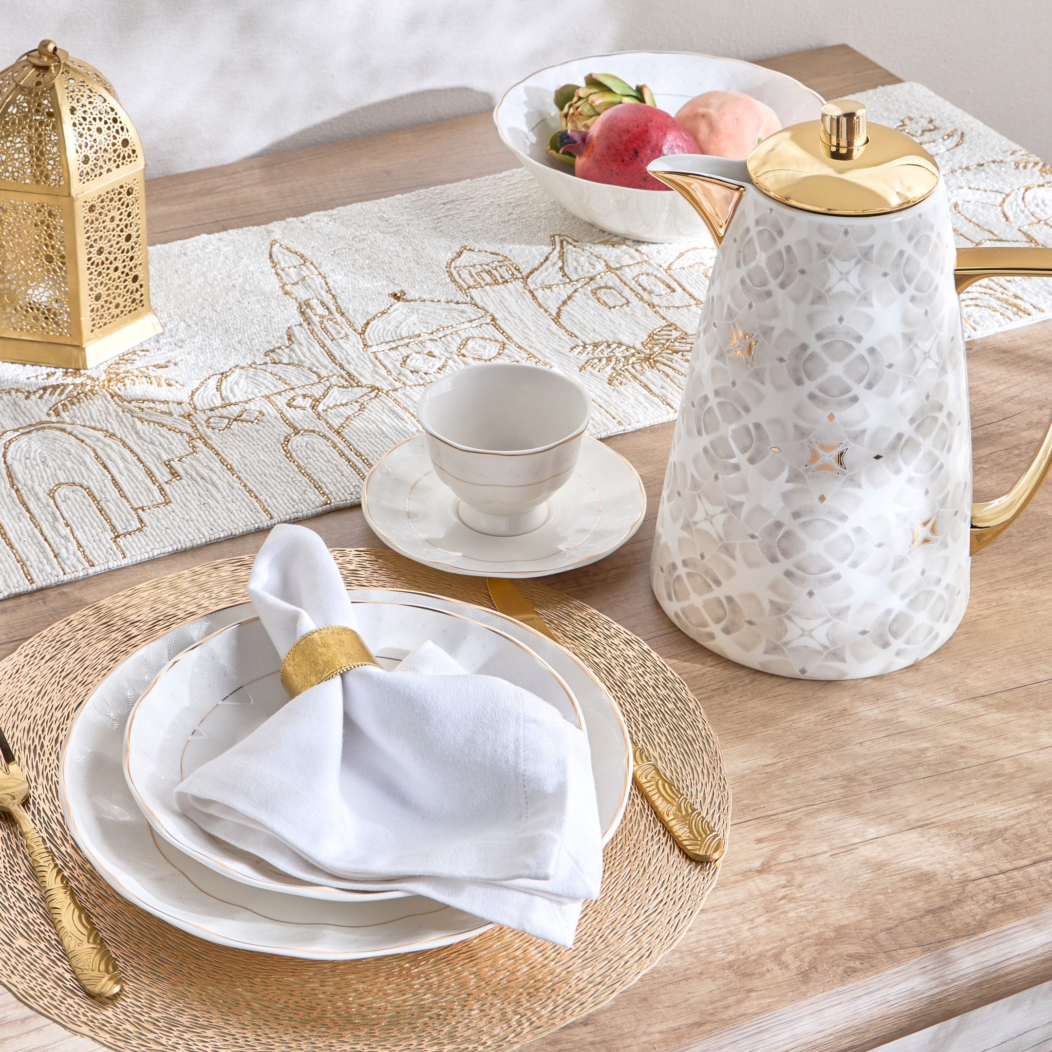 مفرش طاولة - فردوس - 33×120 سم-household-dining-tablelinen-runnersandtablecovers-image-4
