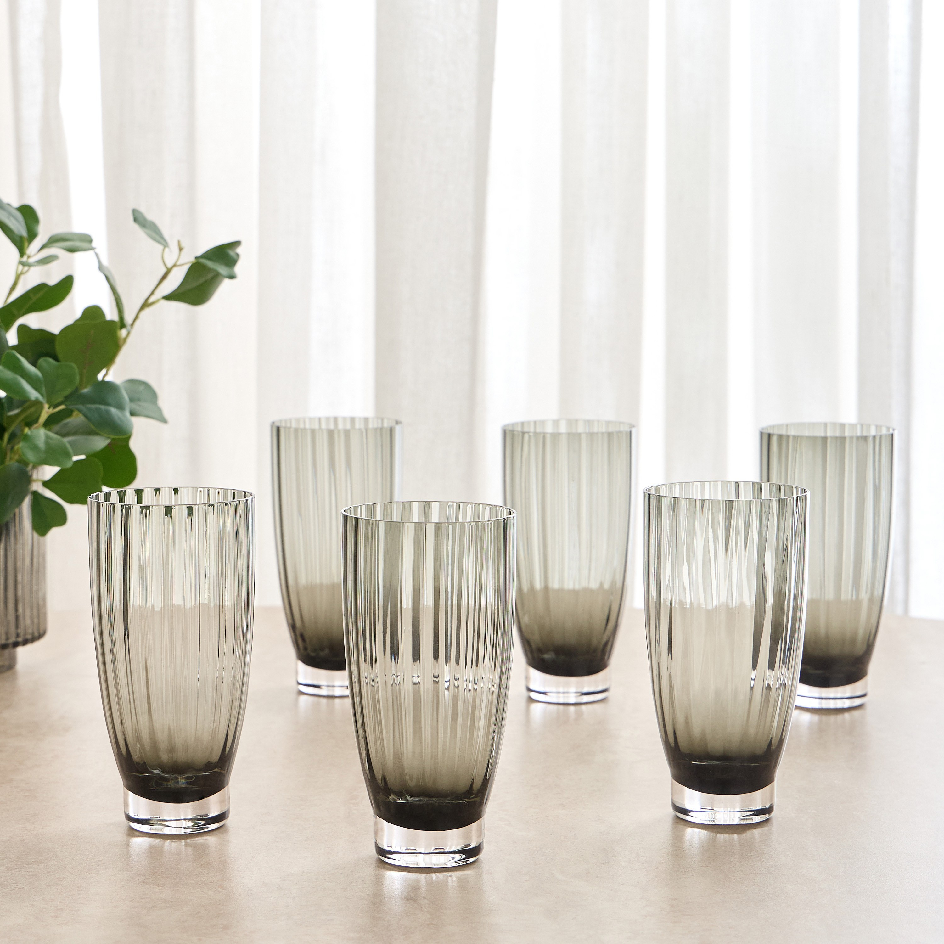 Sandra 6-Piece Highball Glass Set - 580 ml-household-dining-glassware-drinkingglasses-image-1