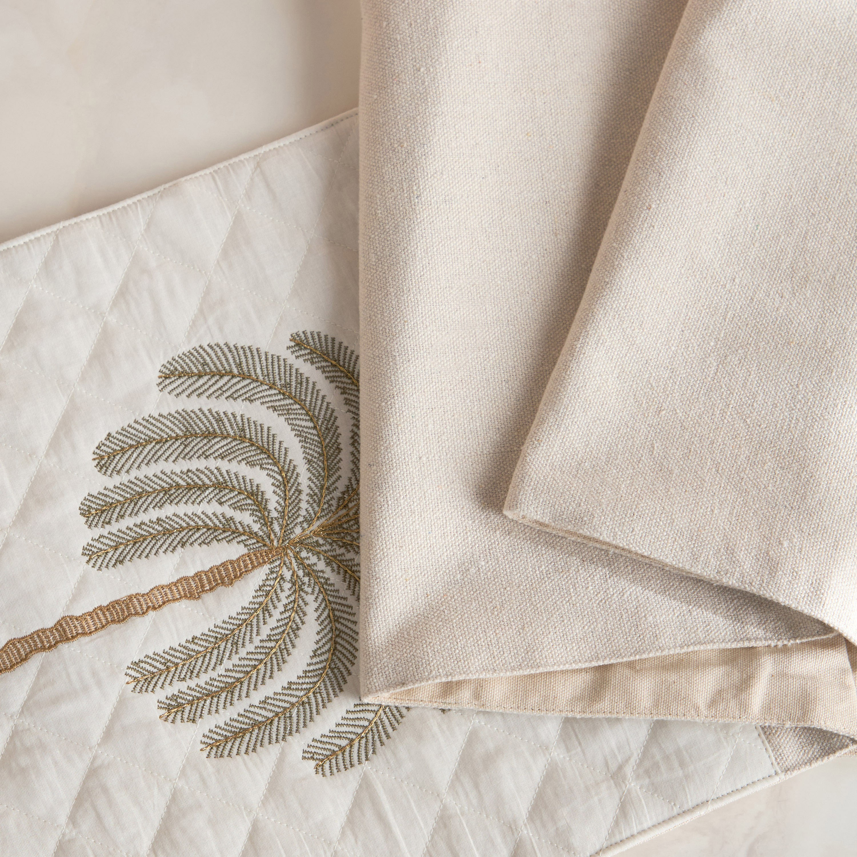 Bedouin Palm Quilted Runner - 33x120cm-household-dining-tablelinen-runnersandtablecovers-image-3