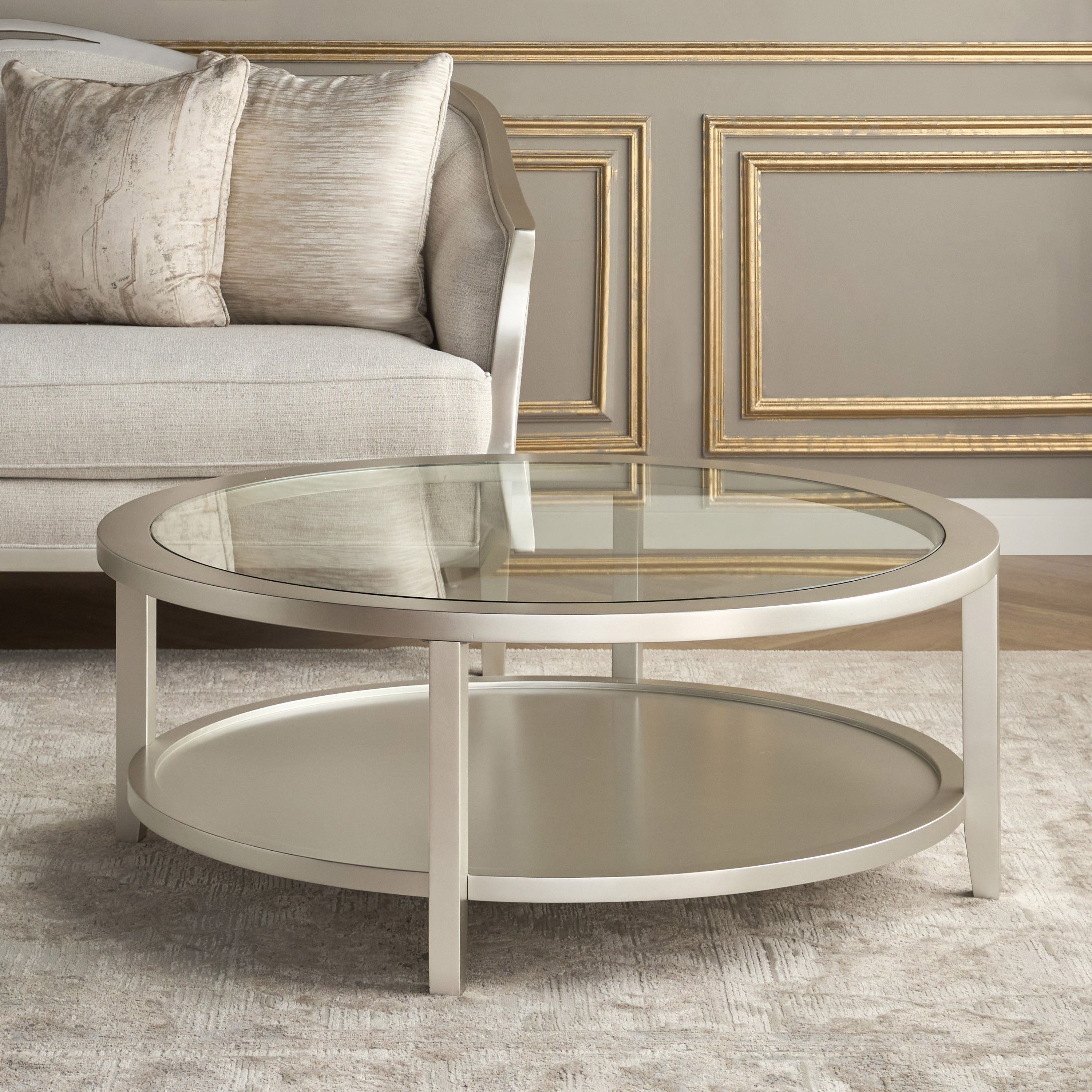 Camelia Glass Top Coffee Table
