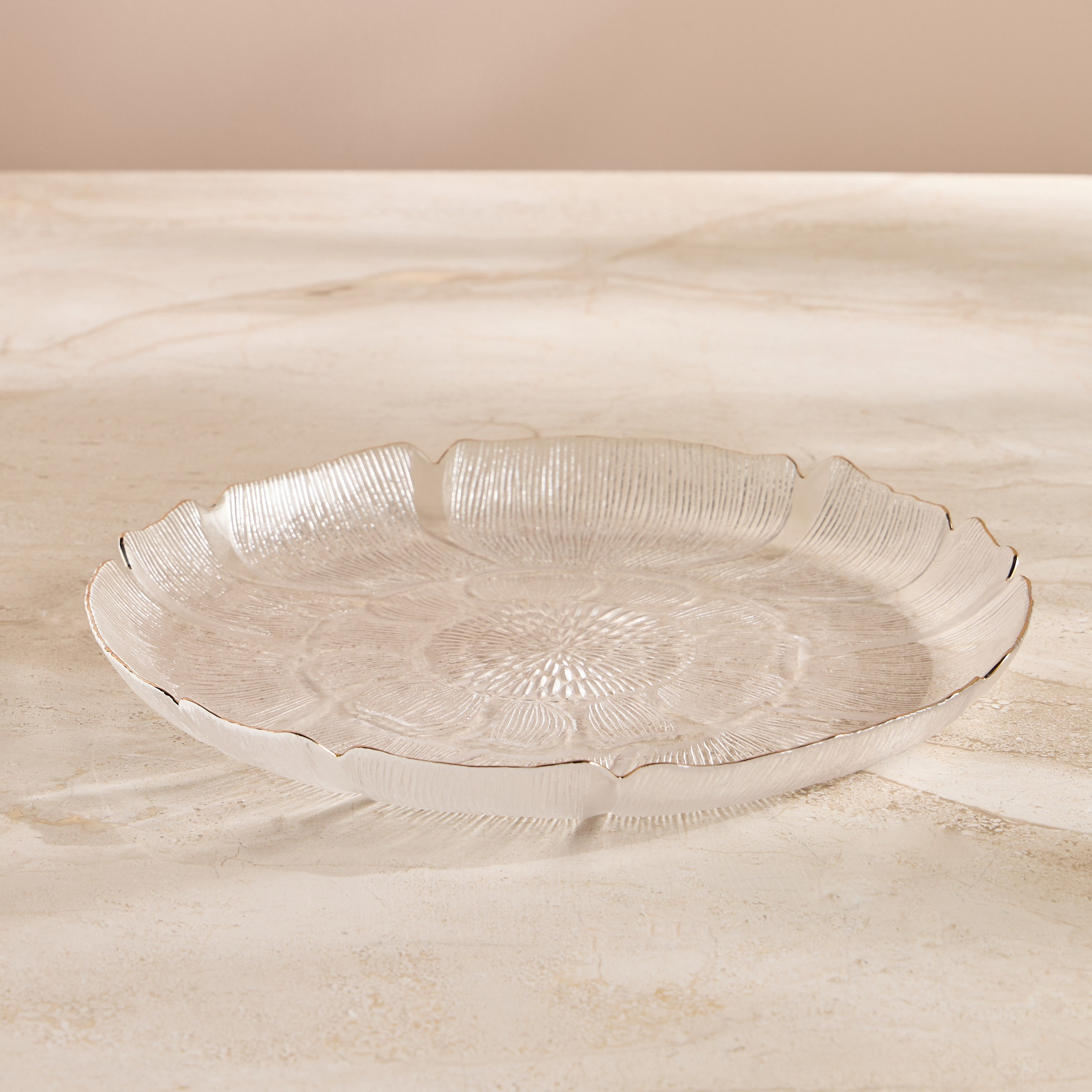 Kamala Soda Lime Glass Serving Platter - 35 cm-household-dining-serveware-servingplatters-image-1
