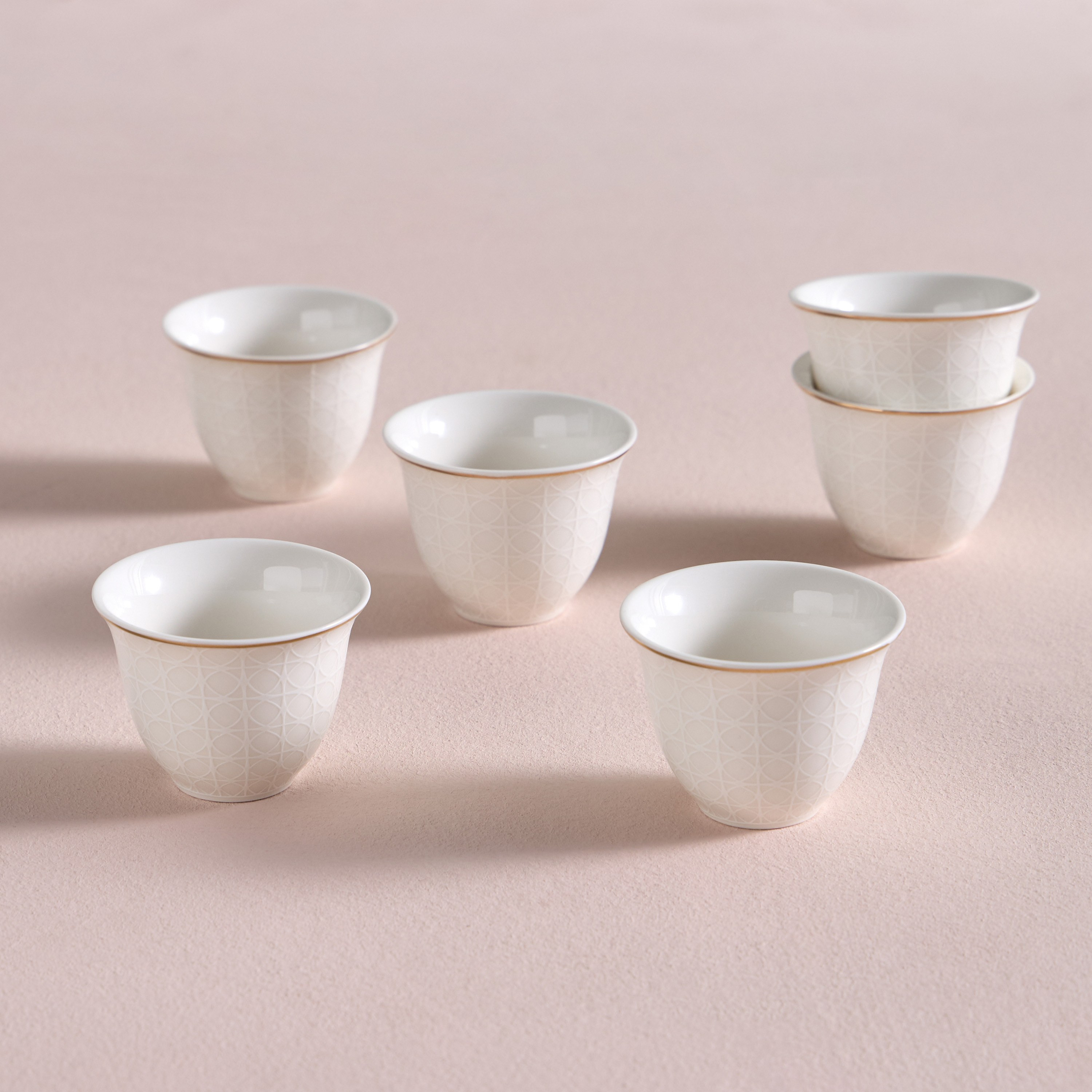Raqiya 6-Piece New Bone China Kahwa Set - 70 ml, Serves 6-household-dining-teaandcoffee-teaandcoffeesets-image-1