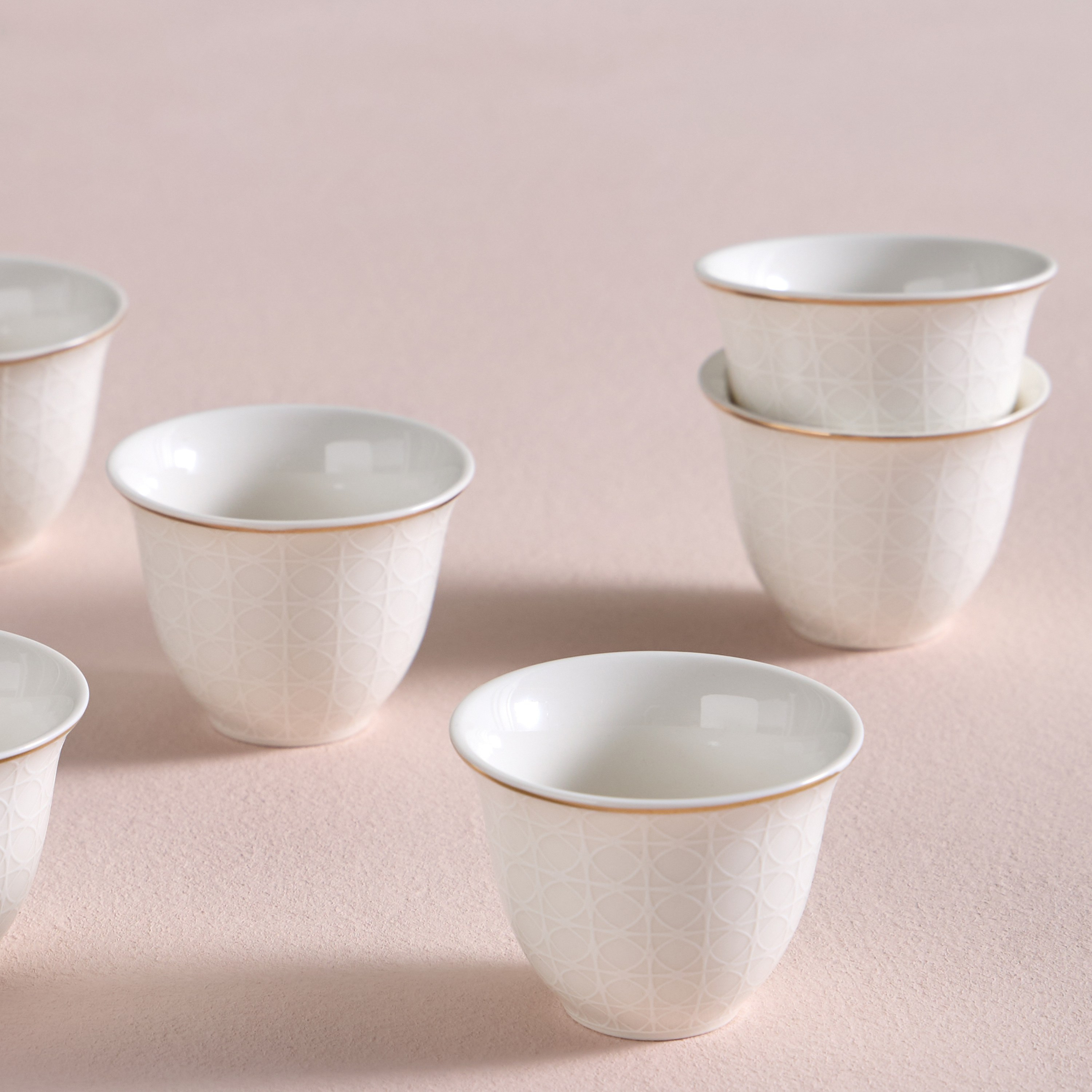 Raqiya 6-Piece New Bone China Kahwa Set - 70 ml, Serves 6-household-dining-teaandcoffee-teaandcoffeesets-image-2