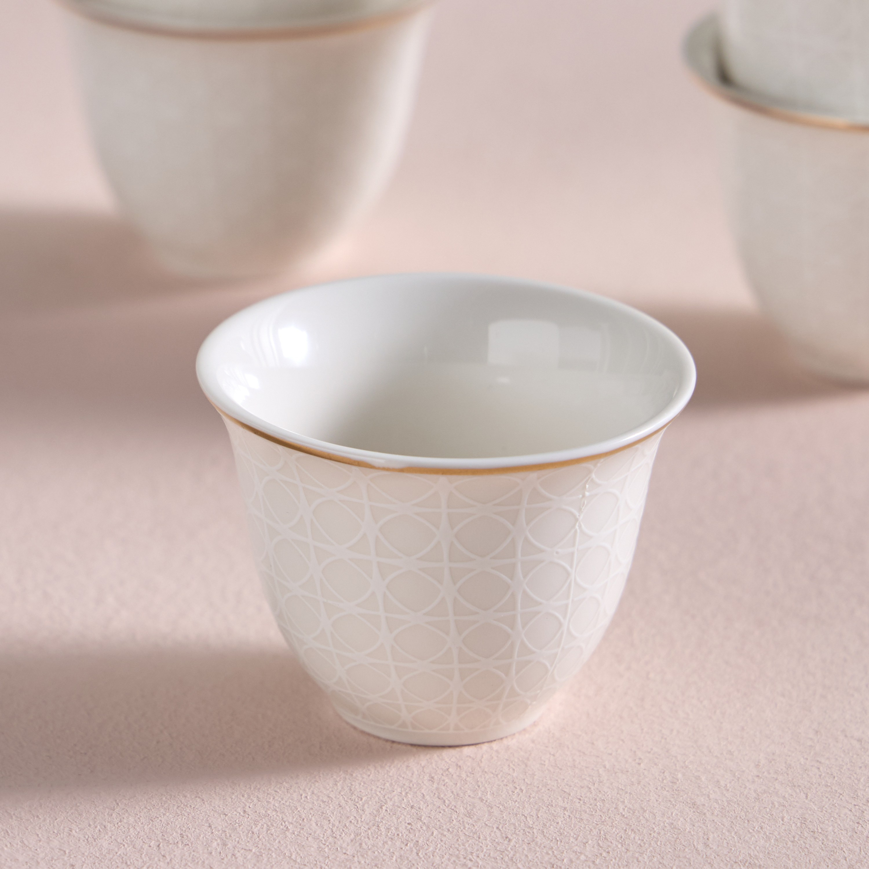 Raqiya 6-Piece New Bone China Kahwa Set - 70 ml, Serves 6-household-dining-teaandcoffee-teaandcoffeesets-image-3