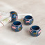 Bedouin Painted 4-Piece Napkin Ring Set - 5 cm-household-dining-tablelinen-napkinsandaccessories-image-1