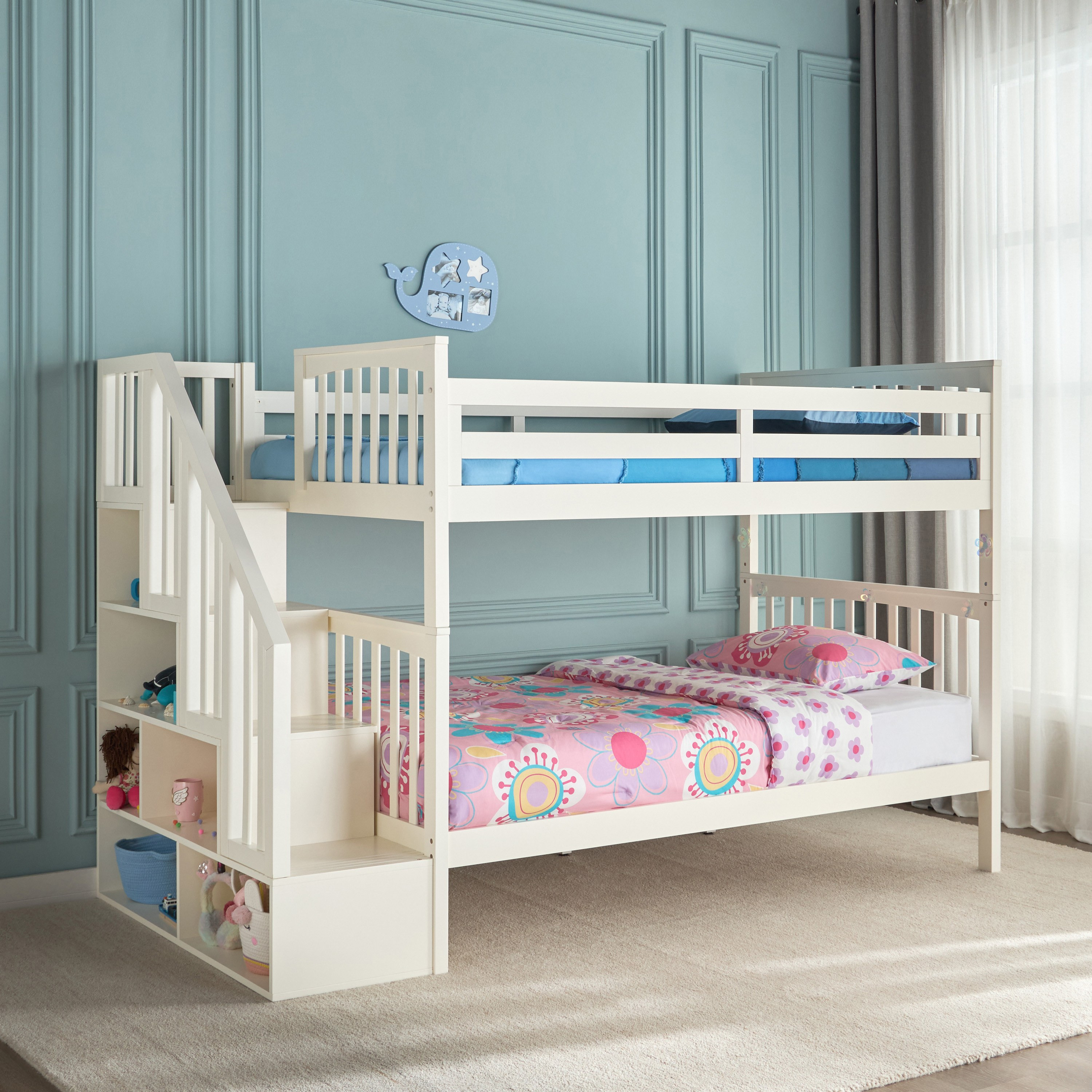 Perry Bunk Bed with Storage - 120x200 cm