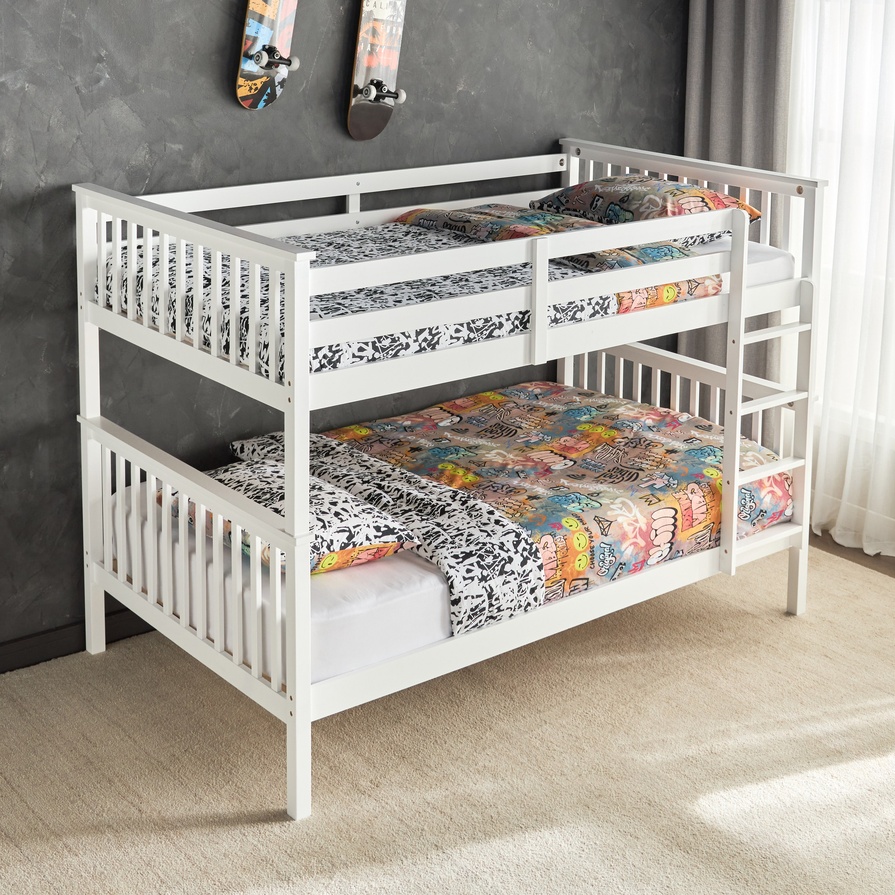 Taylor Bunk Bed - 120x200 cm-babyandkids-kidsbeds-bunkandloftbeds-image-2