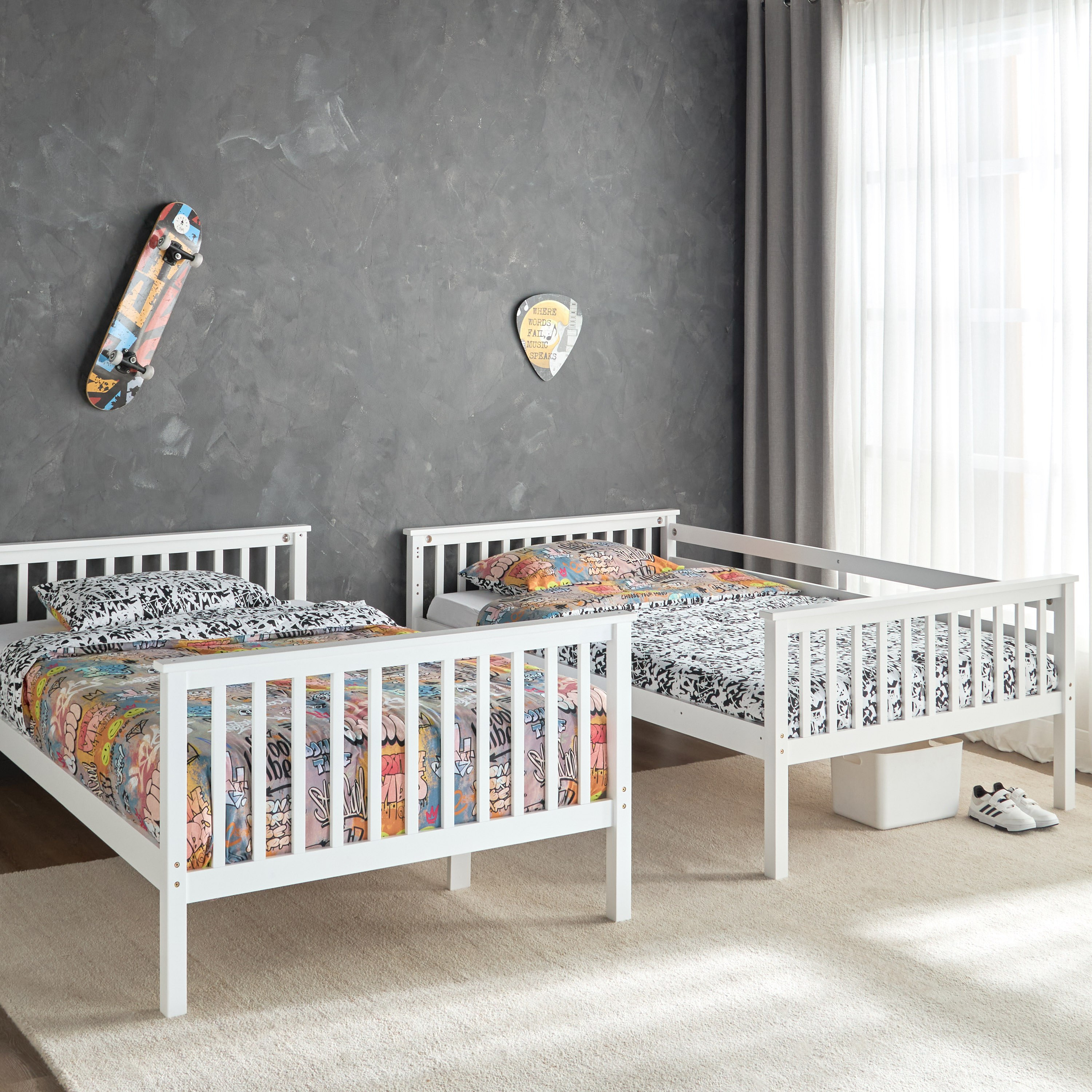 Taylor Bunk Bed - 120x200 cm-babyandkids-kidsbeds-bunkandloftbeds-image-4