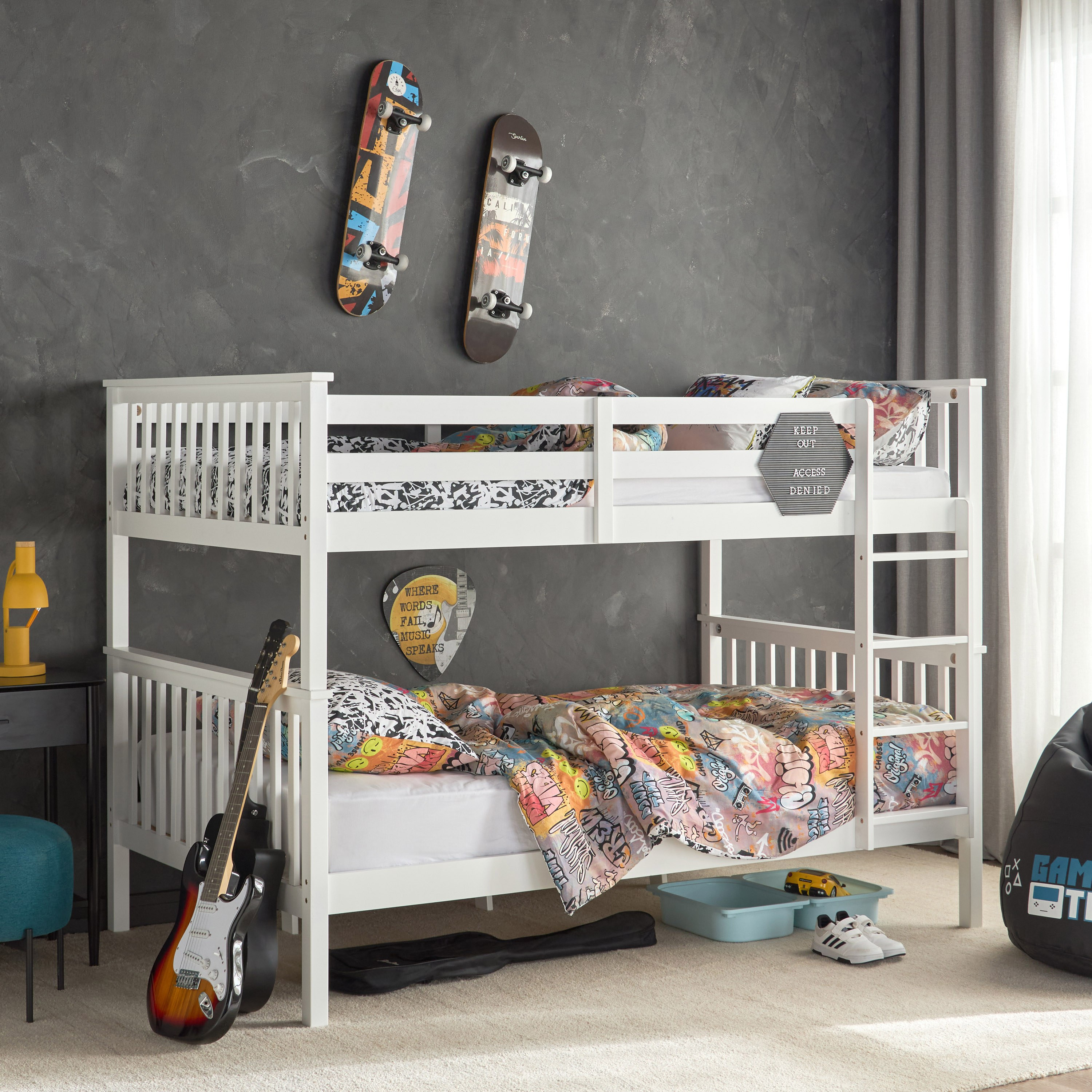 Taylor Bunk Bed - 120x200 cm-babyandkids-kidsbeds-bunkandloftbeds-image-9