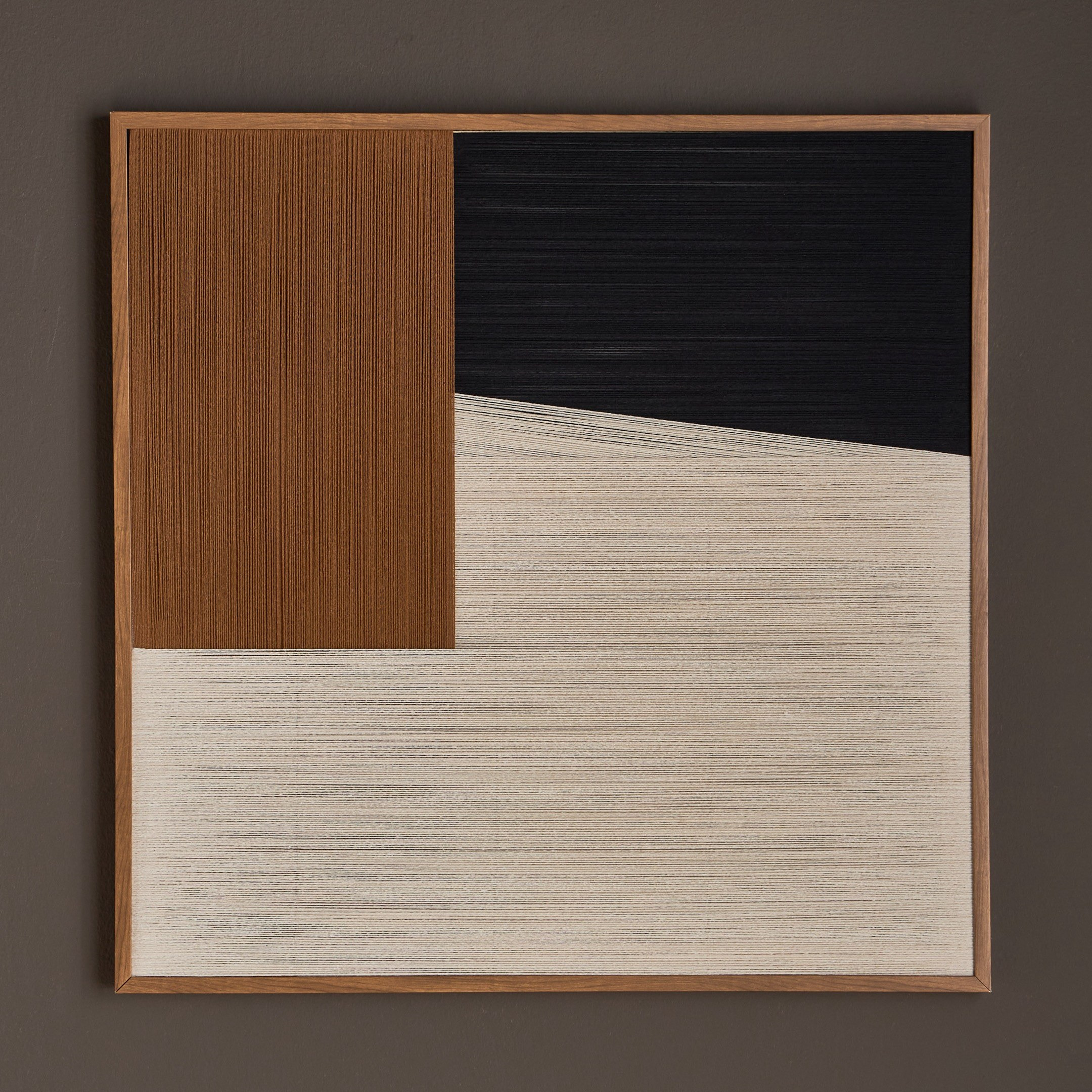 Sidi Tassel Framed Wall Art - 80x80 cm-household-walldecorandmirrors-wallart-image-1