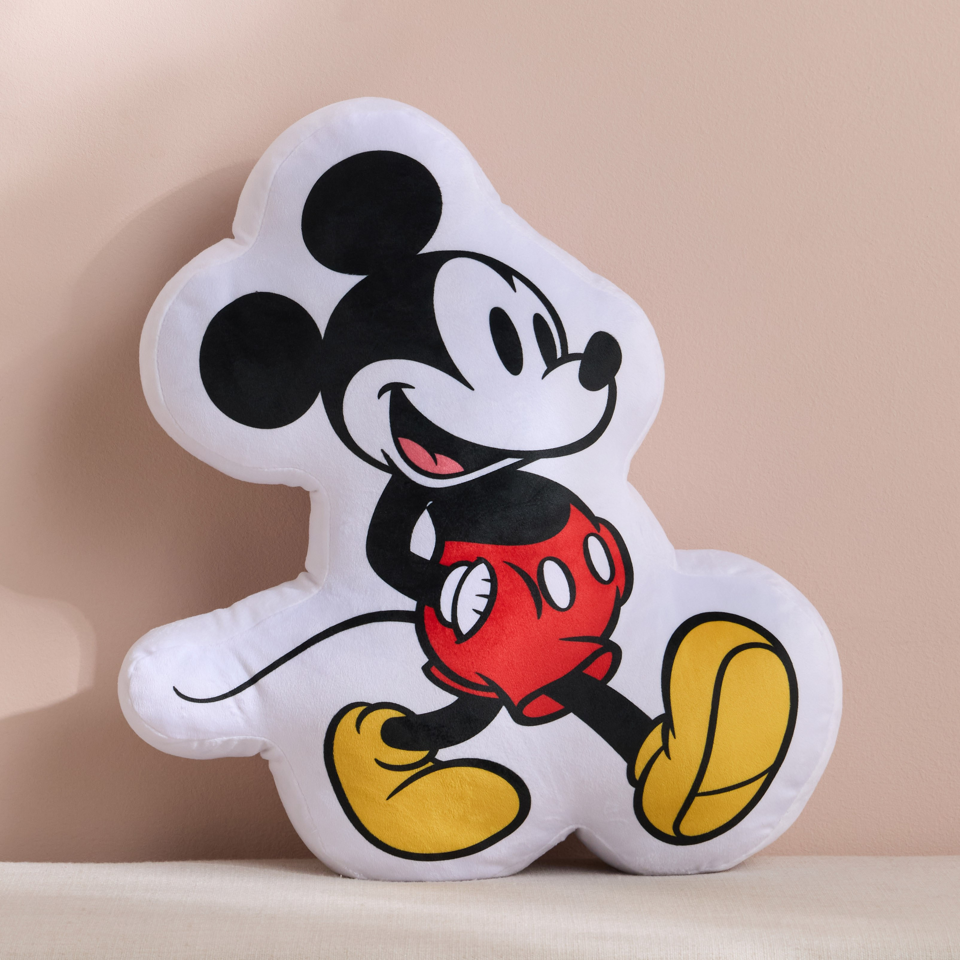 Mickey Hub Shaped Filled Cushion - 48x42 cm-babyandkids-beddingandwindows-bedding-filledcushionsandcovers-image-1