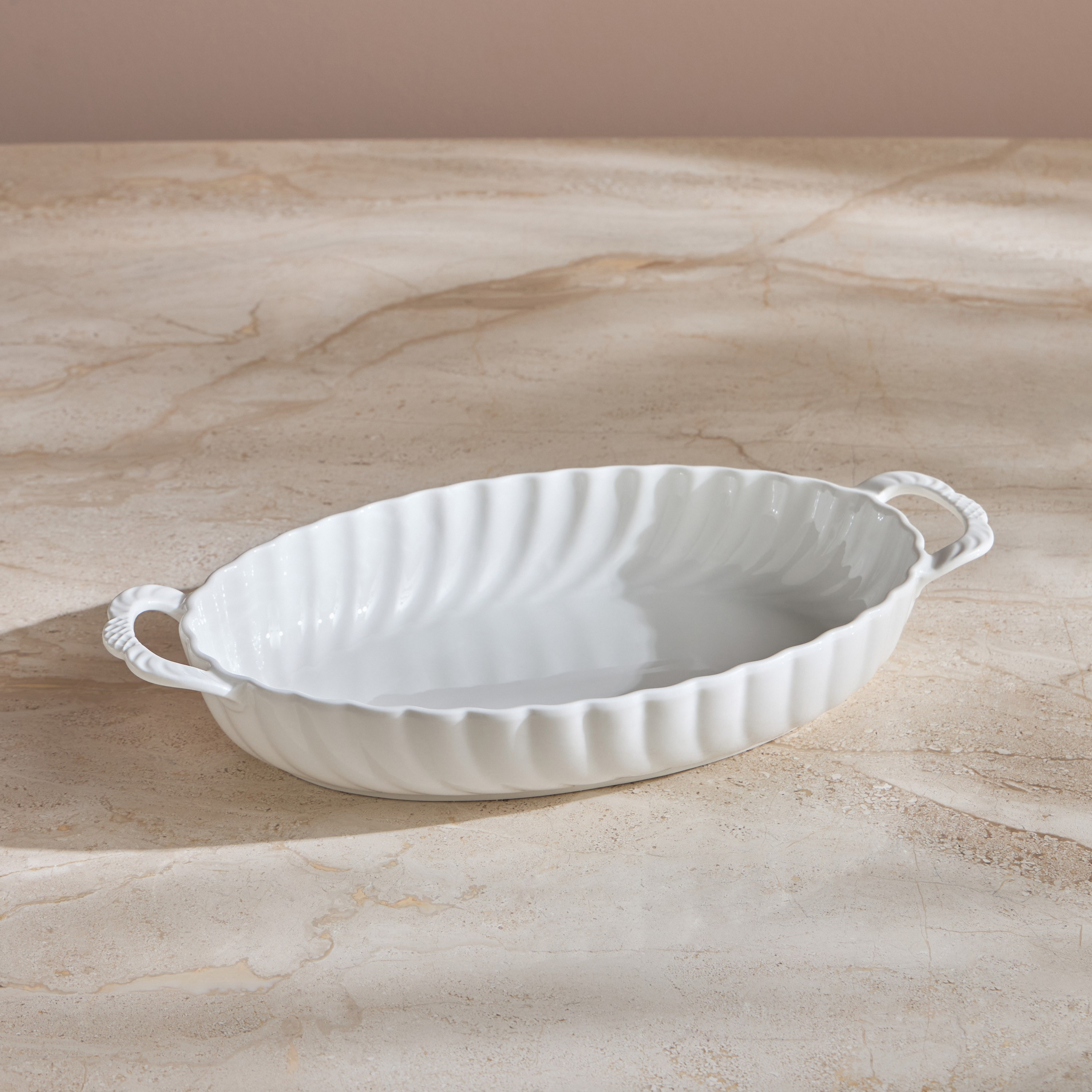 Raqiya Porcelain Baking Dish - 22x40 cm-household-kitchen-bakeware-bakingdishes-image-1