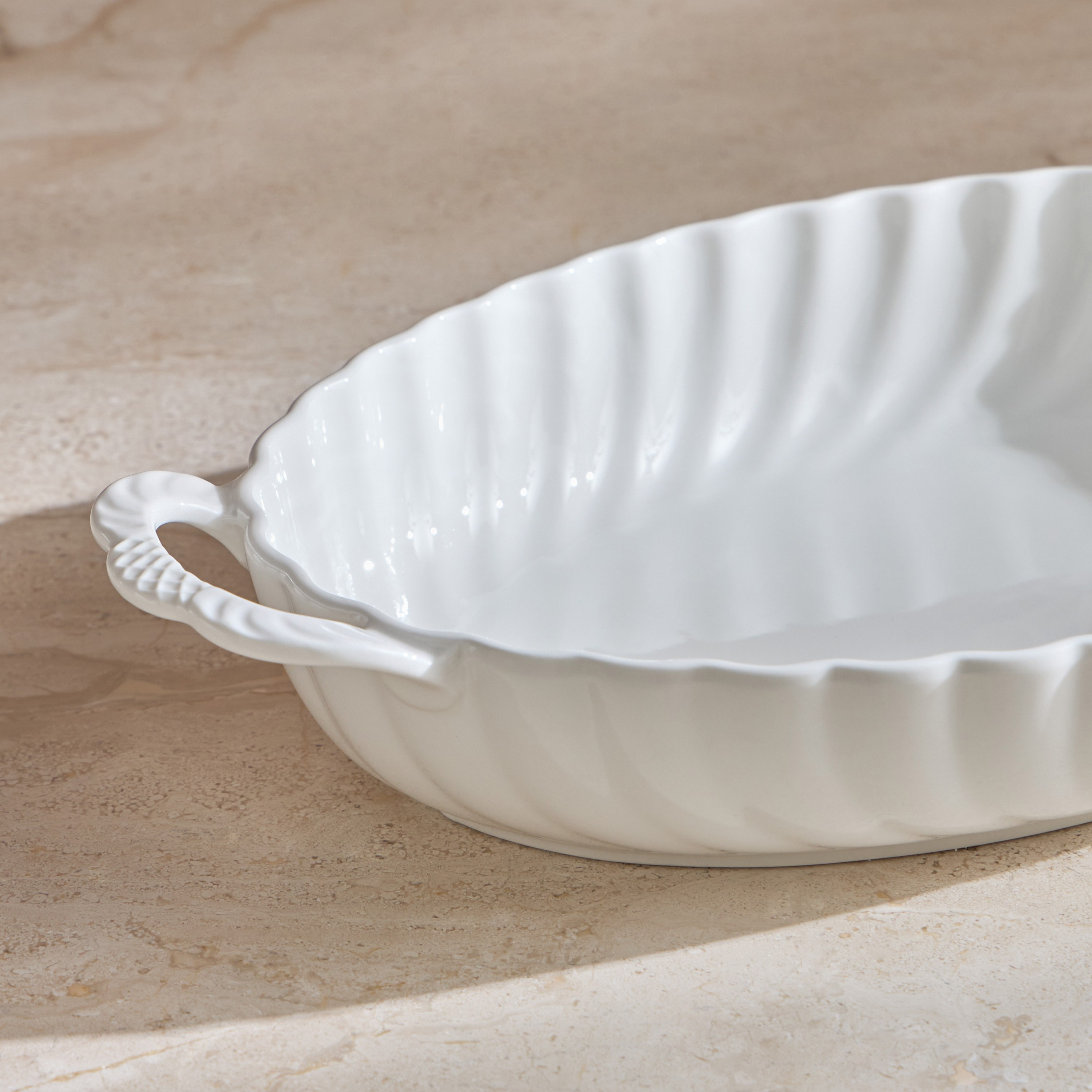 Raqiya Porcelain Baking Dish - 22x40 cm-household-kitchen-bakeware-bakingdishes-image-2