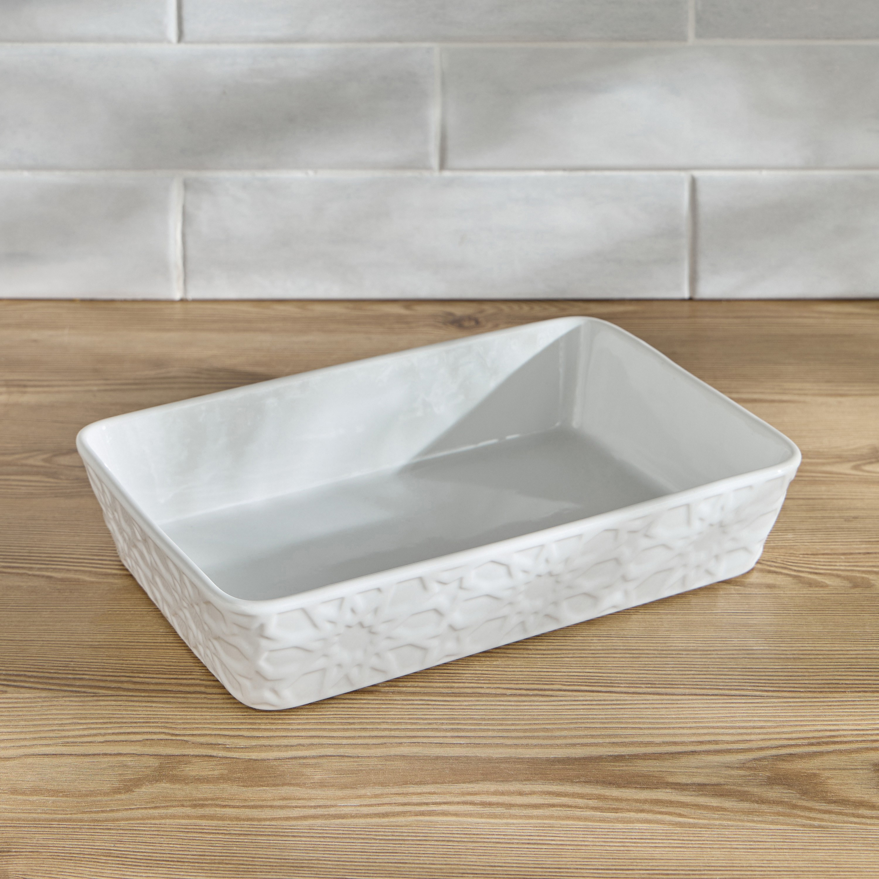 Mashrabiya Porcelain Baking Dish - 20x30 cm-household-kitchen-bakeware-bakingdishes-image-1